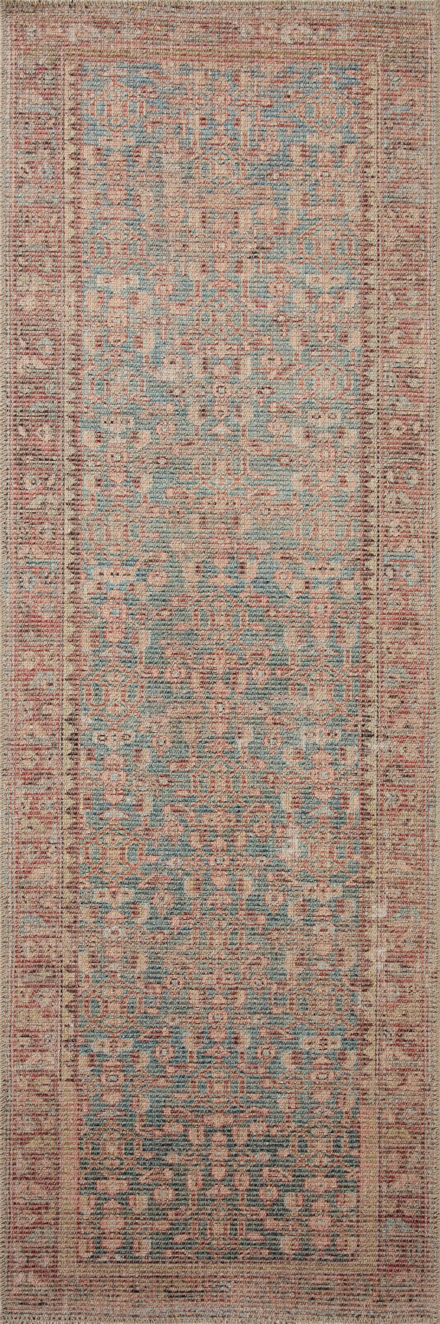 Angela Rose x Loloi Aubrey Blue/ Terracotta Rug