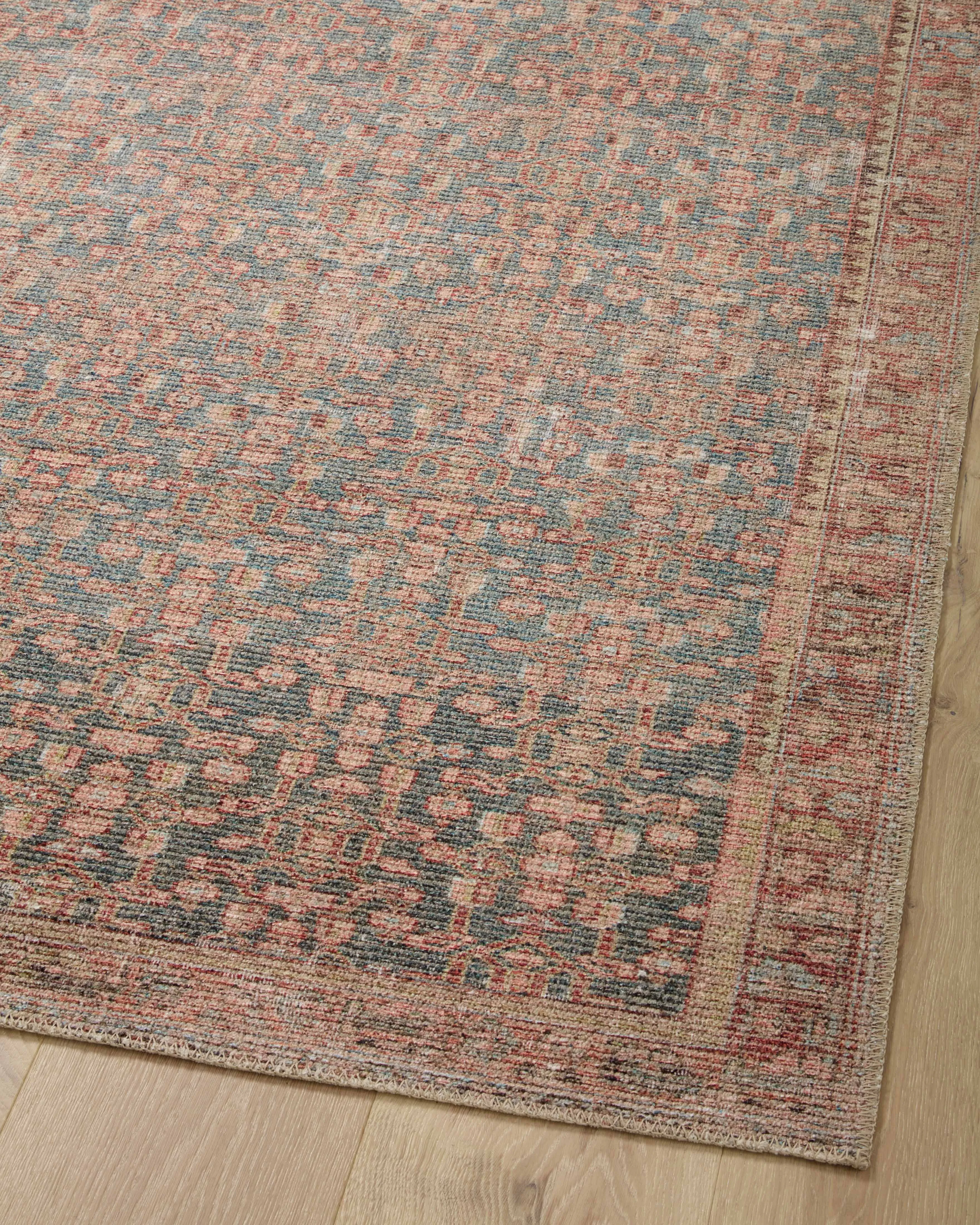 Angela Rose x Loloi Aubrey Blue/ Terracotta Rug