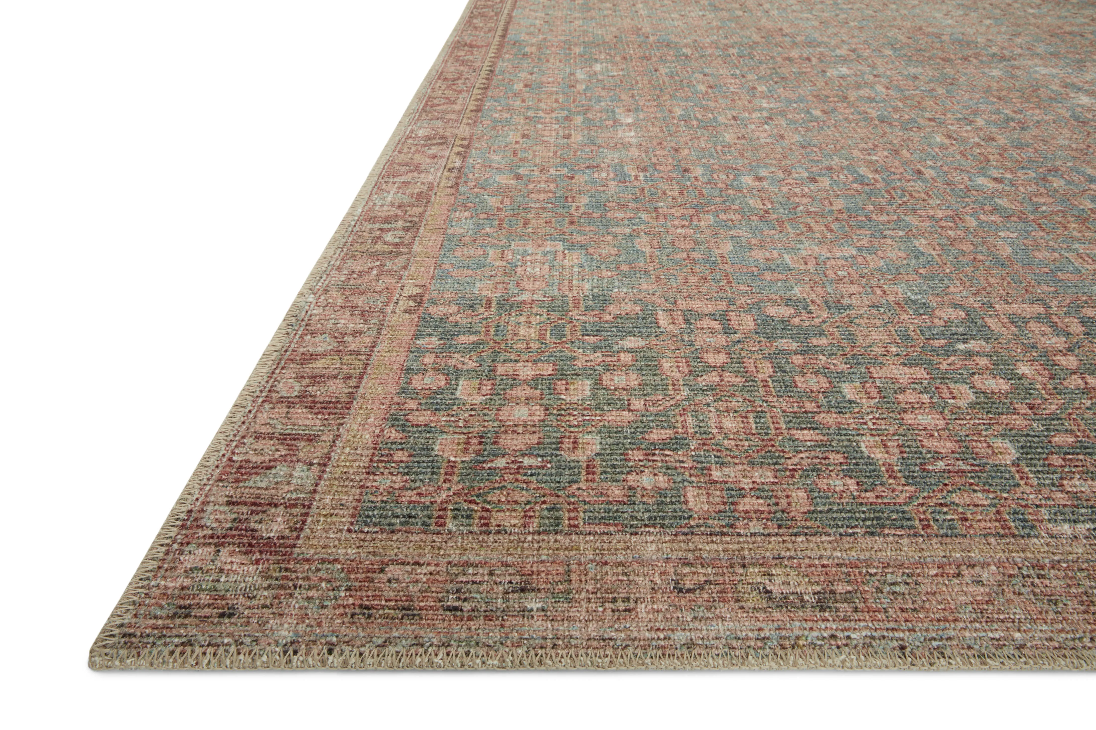Angela Rose x Loloi Aubrey Blue/ Terracotta Rug