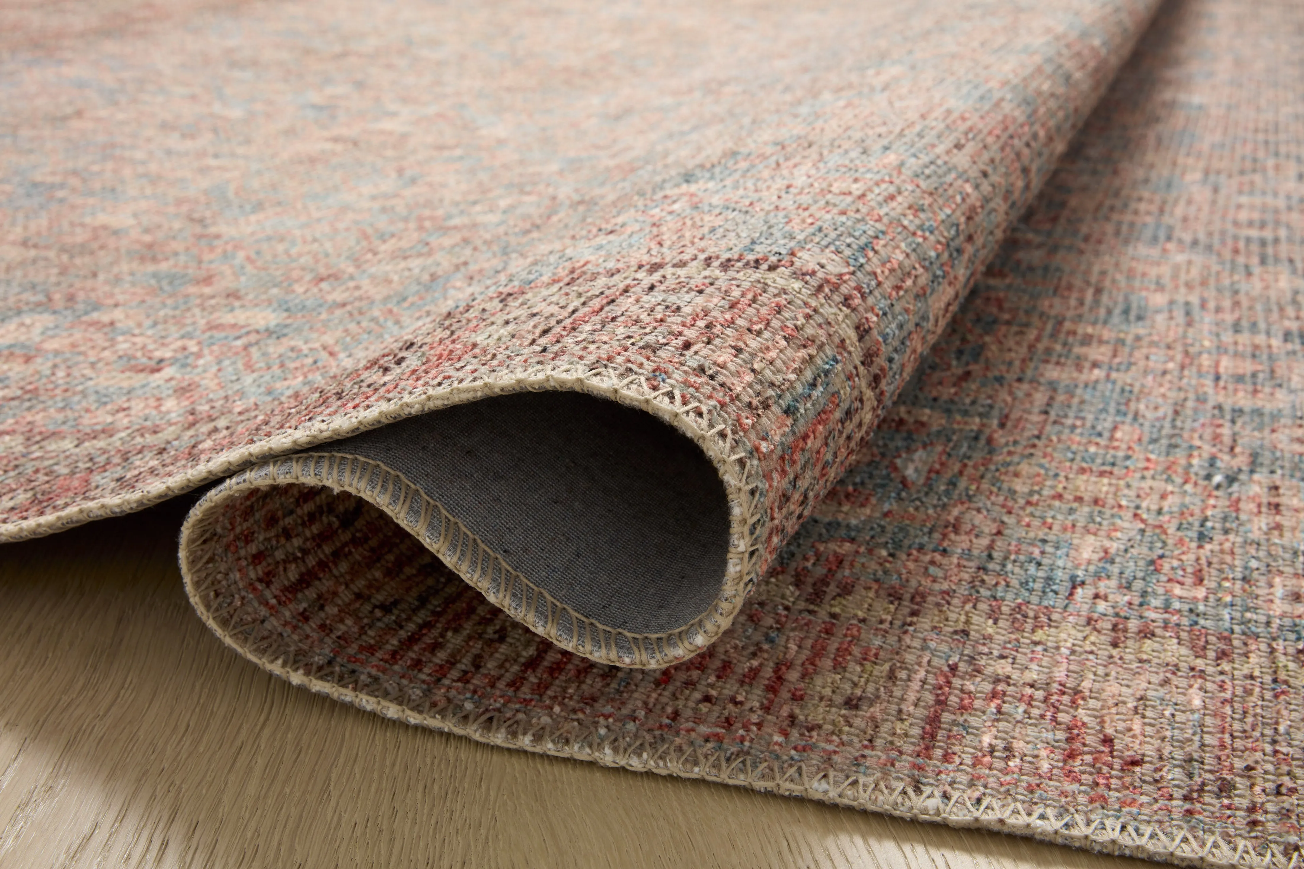 Angela Rose x Loloi Aubrey Blue/ Terracotta Rug