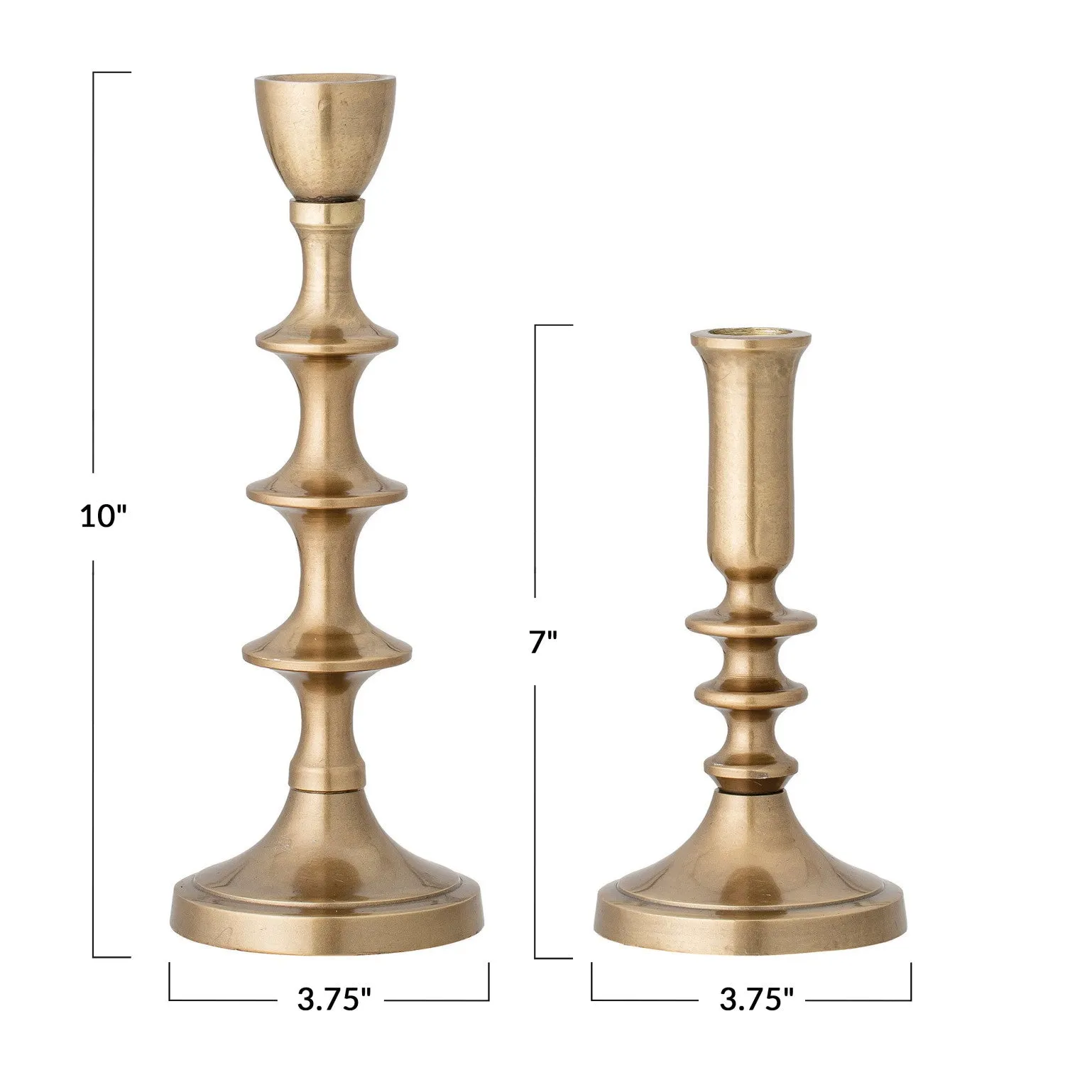Antique Finish Harmon Candlesticks