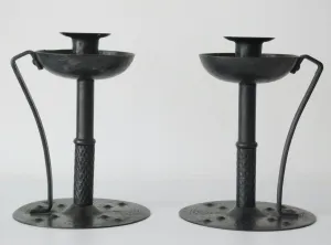 Antique Goberg Jugendstil Candlesticks (Pair)