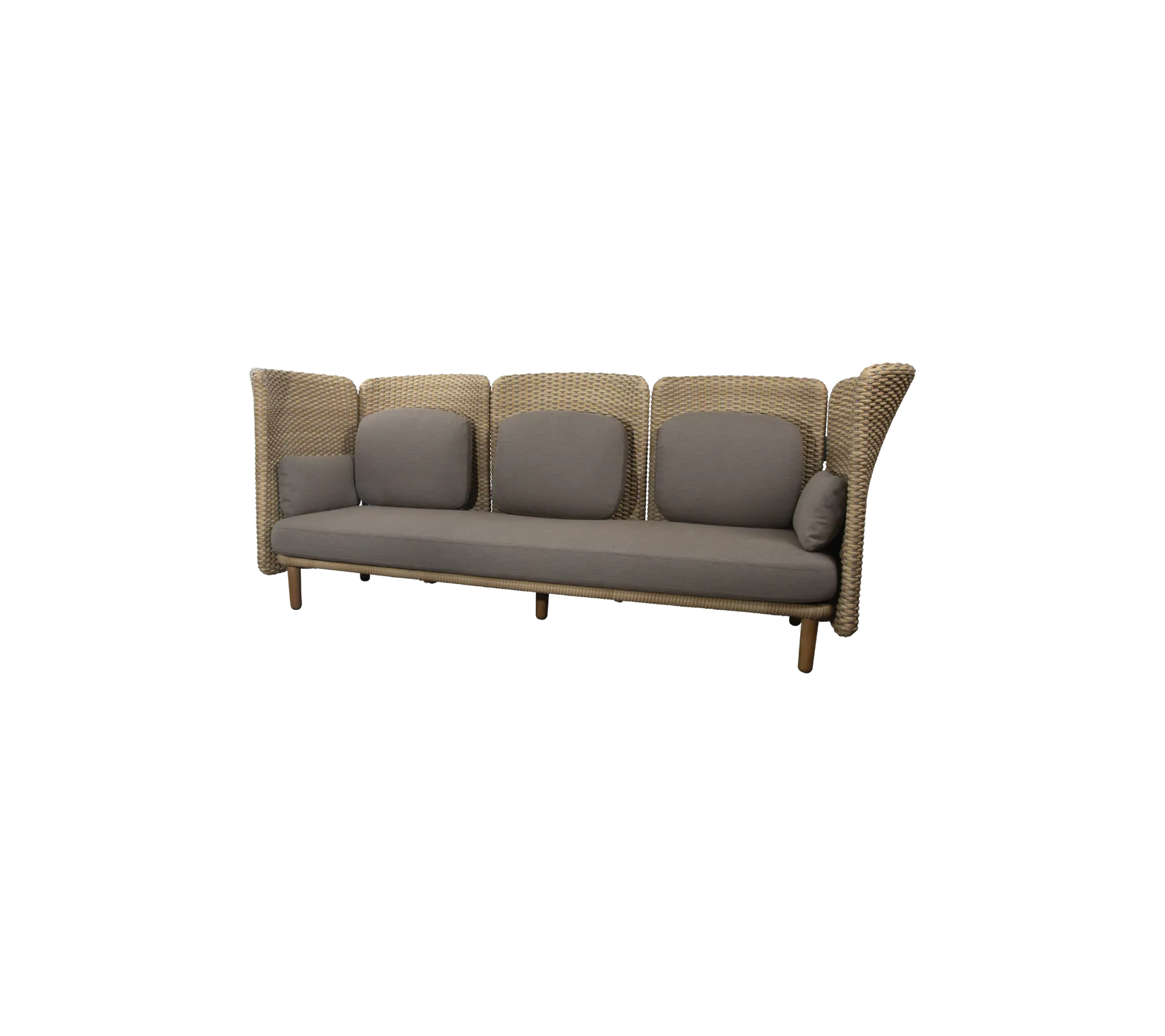 Arch 3-seater sofa w/ high arm/backrest