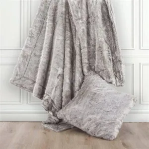 Arctic Bear Oversized Throw Blanket, Gray