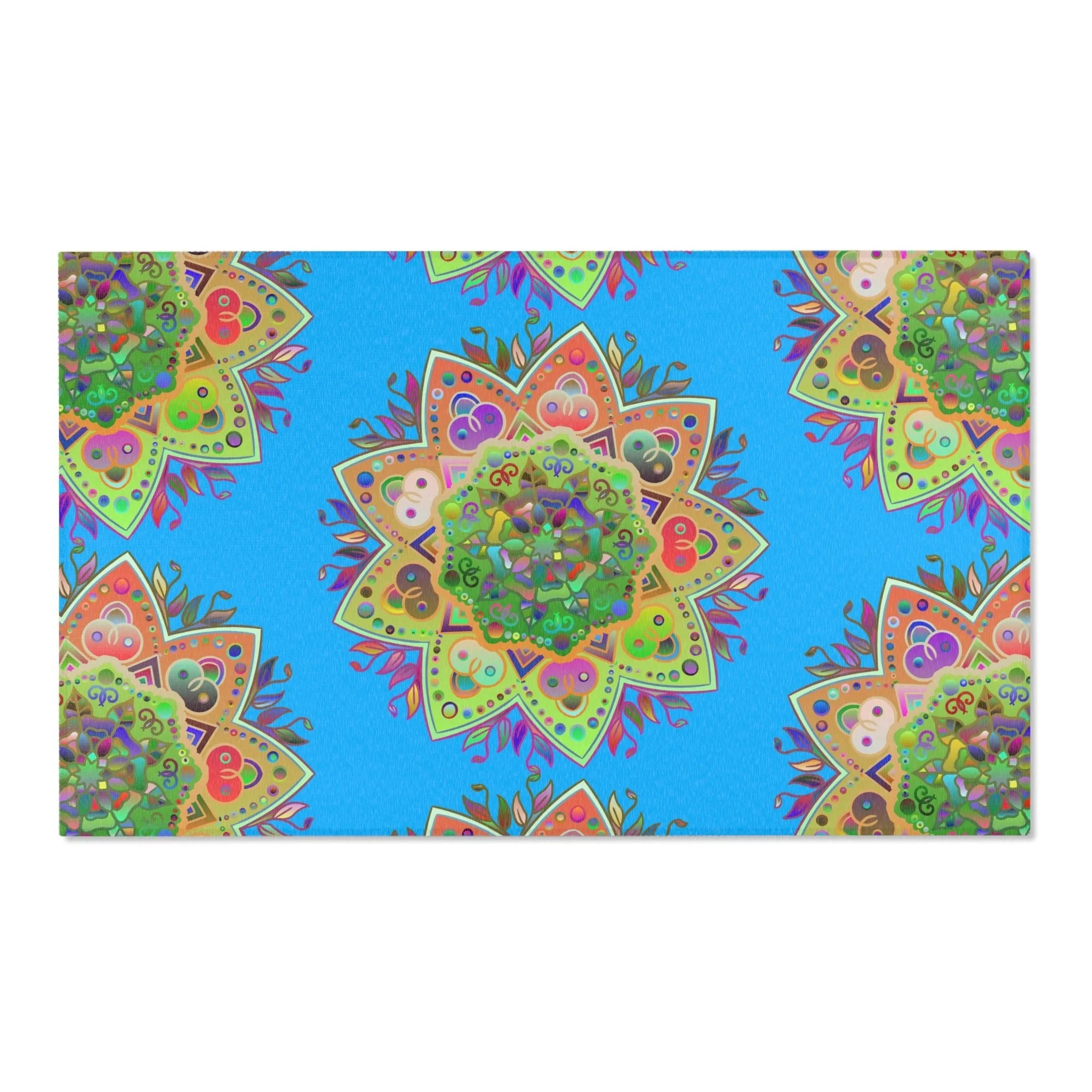Area Rugs Featuring Hand-Drawn Mandala Designs