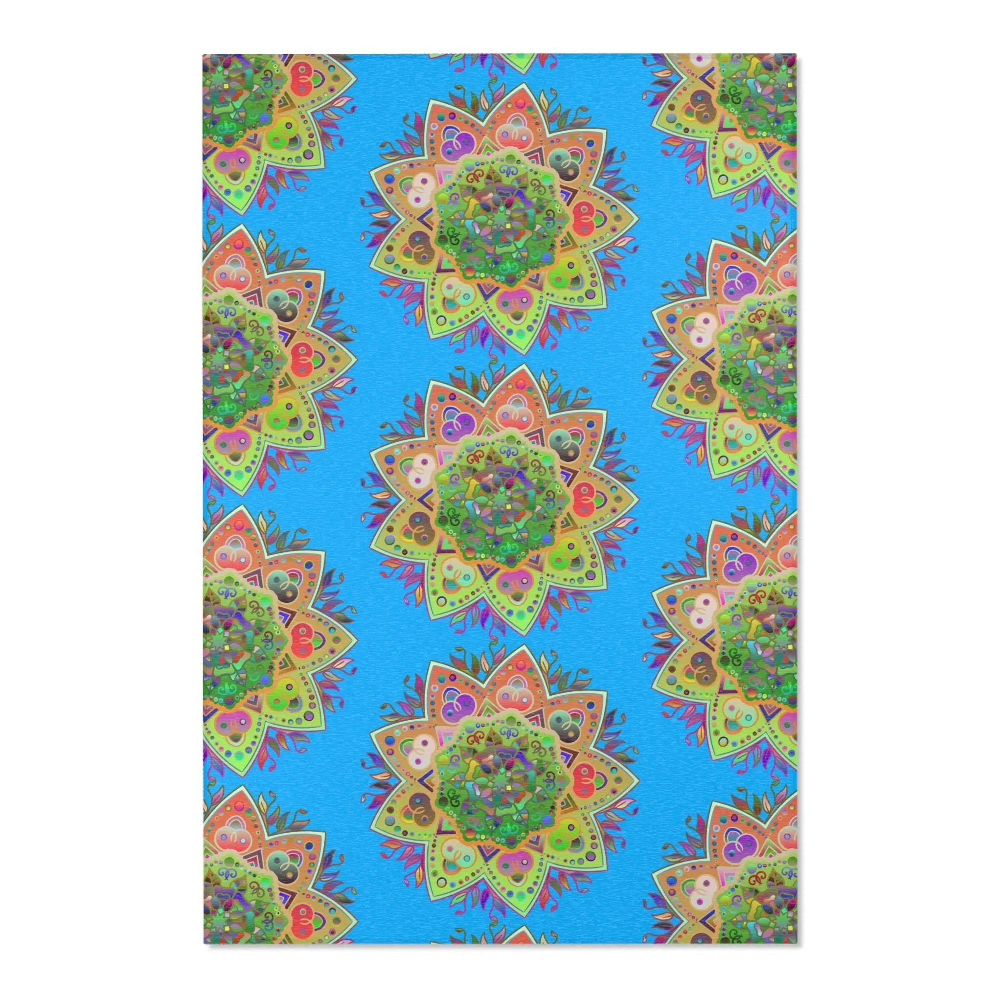 Area Rugs Featuring Hand-Drawn Mandala Designs