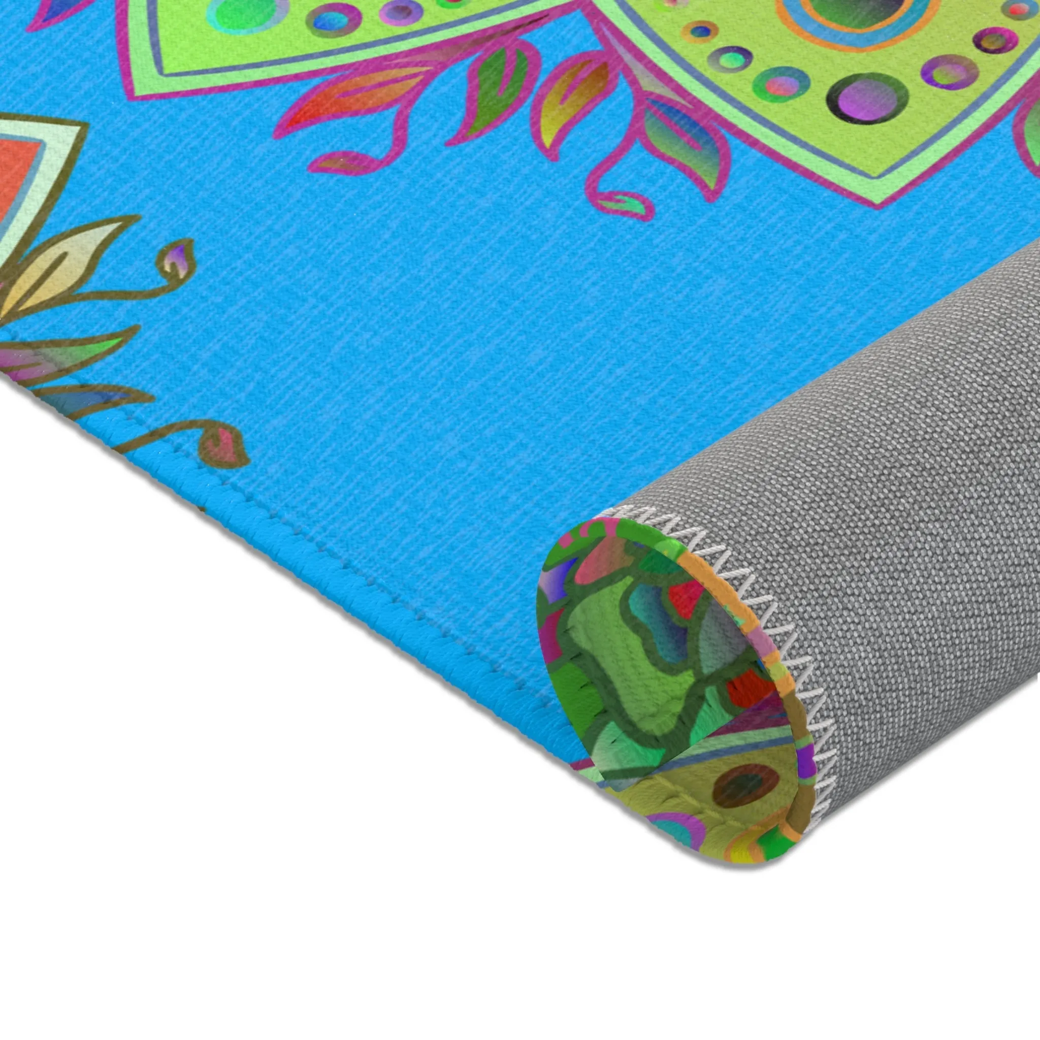 Area Rugs Featuring Hand-Drawn Mandala Designs