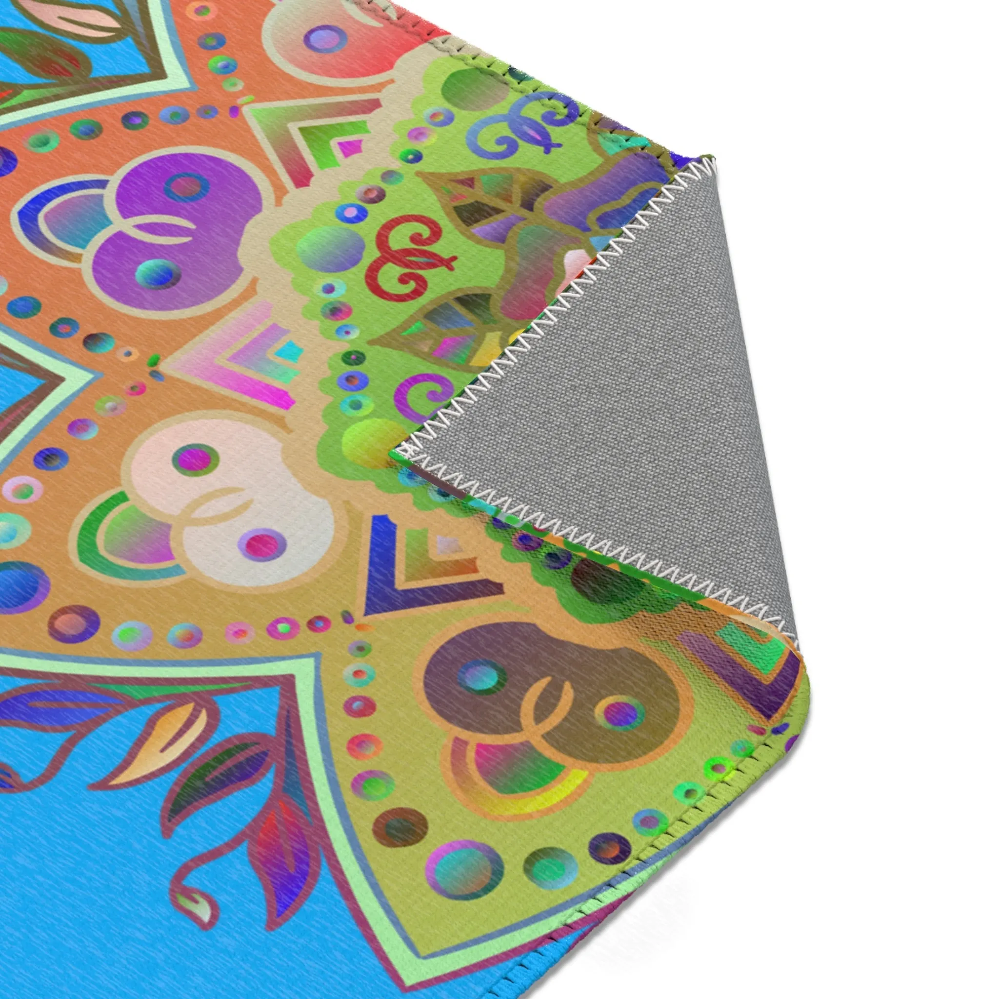 Area Rugs Featuring Hand-Drawn Mandala Designs