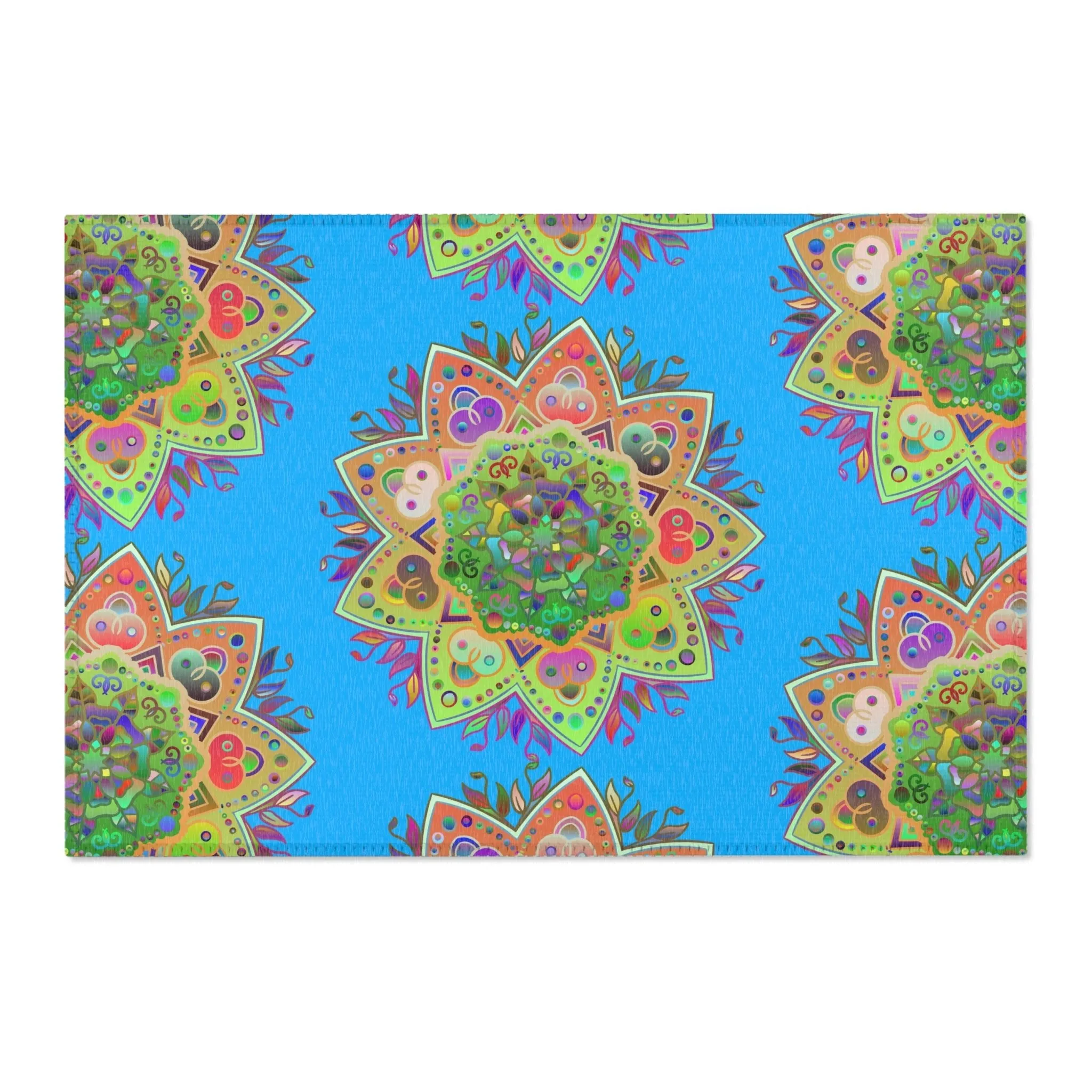 Area Rugs Featuring Hand-Drawn Mandala Designs