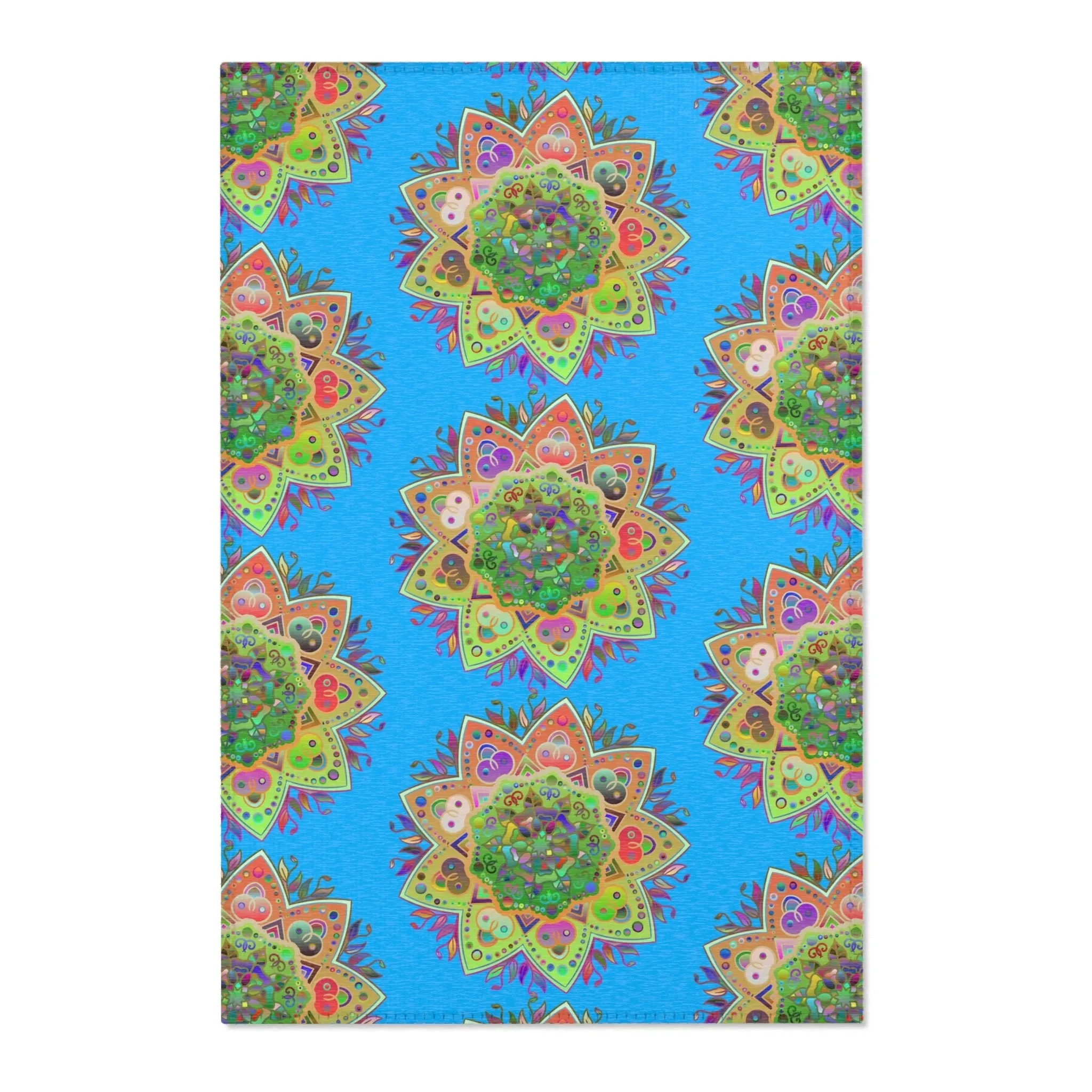 Area Rugs Featuring Hand-Drawn Mandala Designs