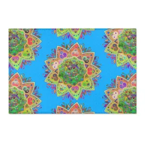 Area Rugs Featuring Hand-Drawn Mandala Designs