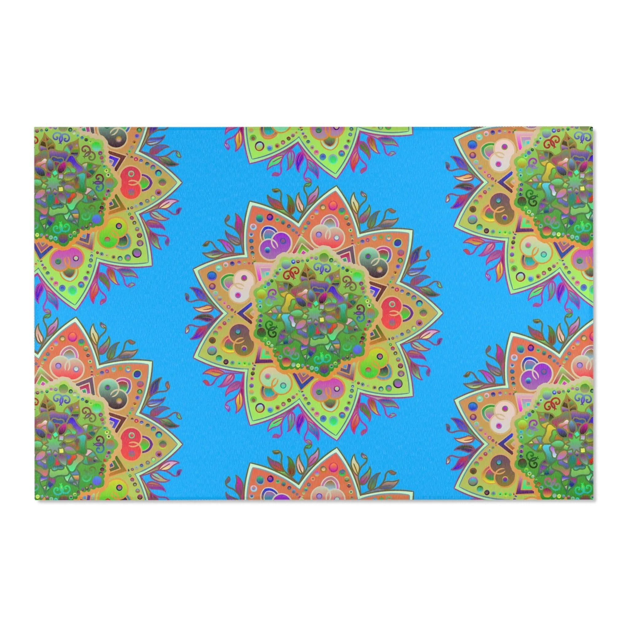 Area Rugs Featuring Hand-Drawn Mandala Designs
