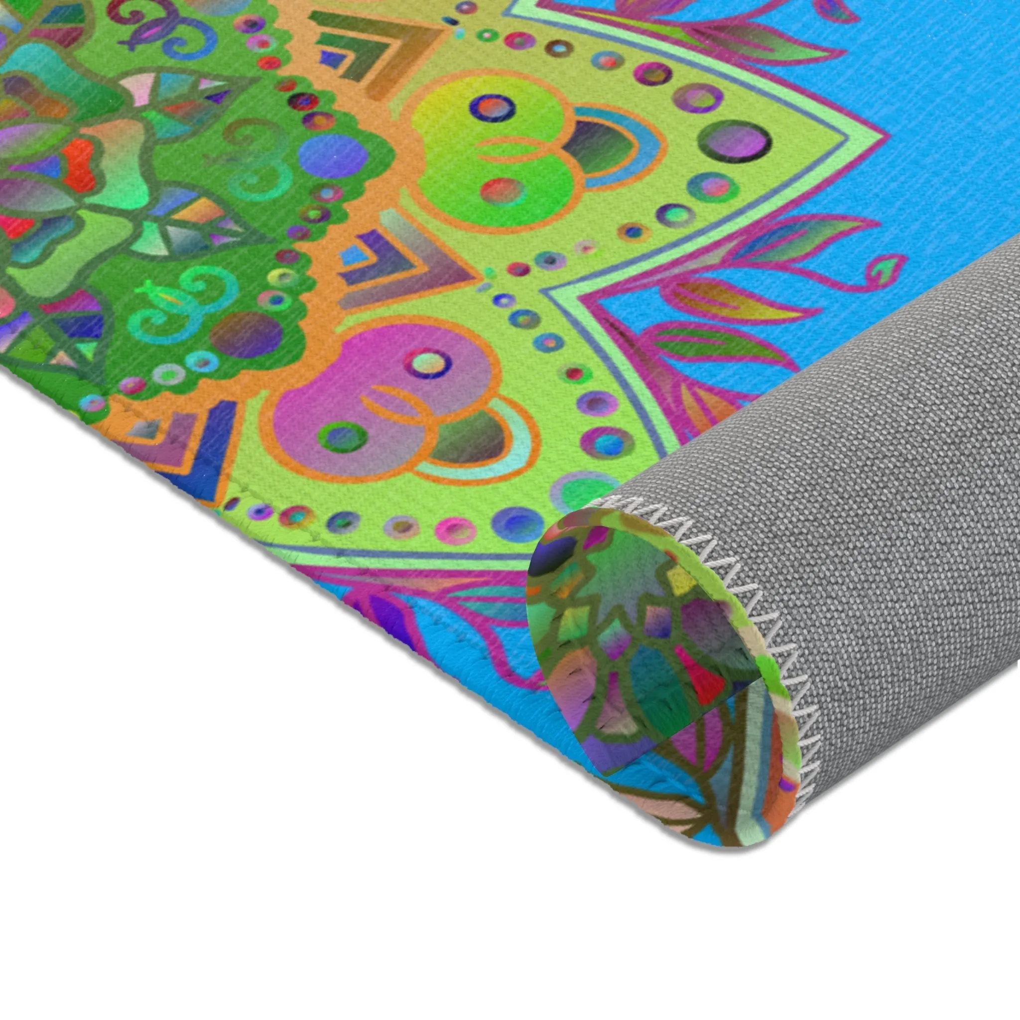 Area Rugs Featuring Hand-Drawn Mandala Designs