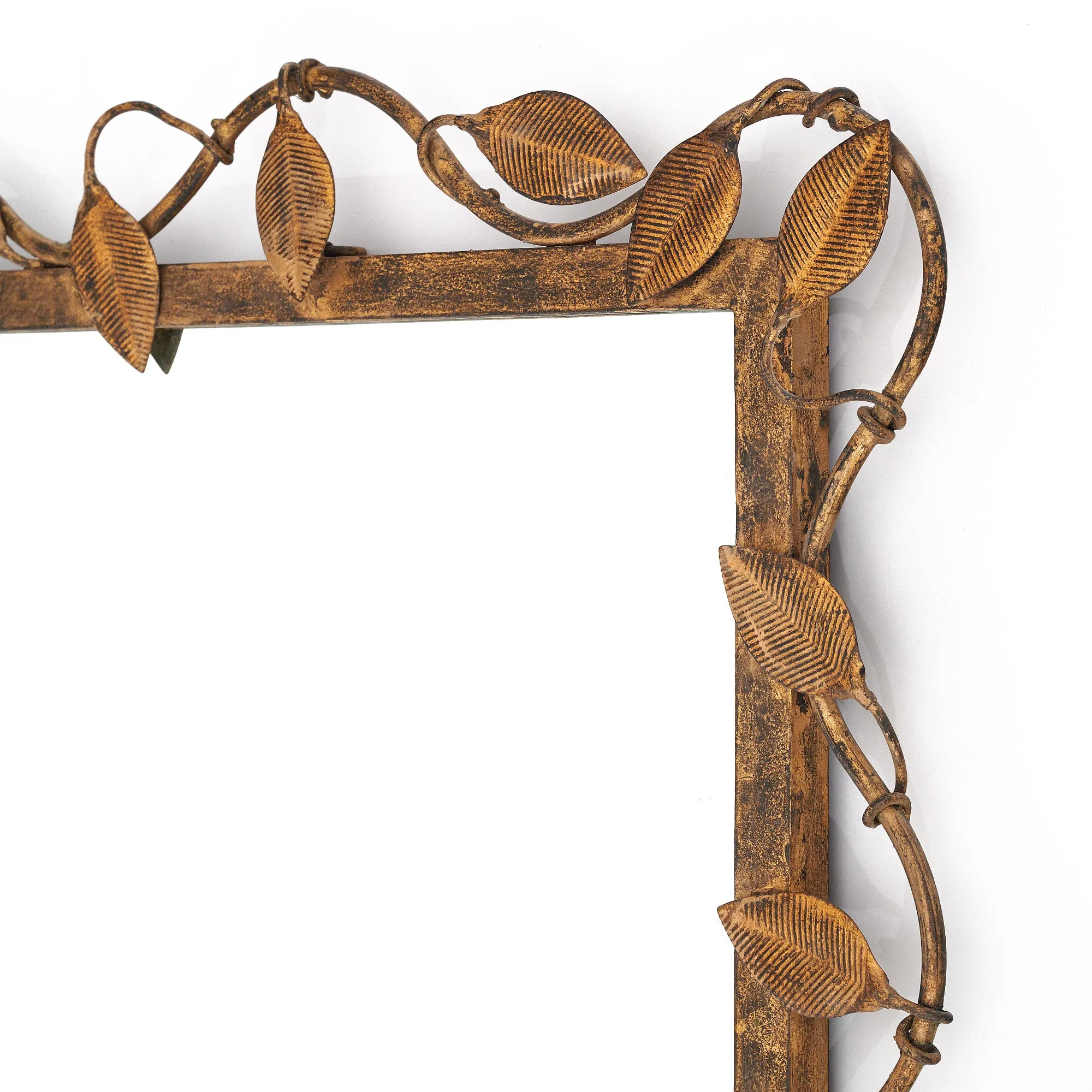 Art Deco Style Pair of Gilded Iron Mirrors - on hold