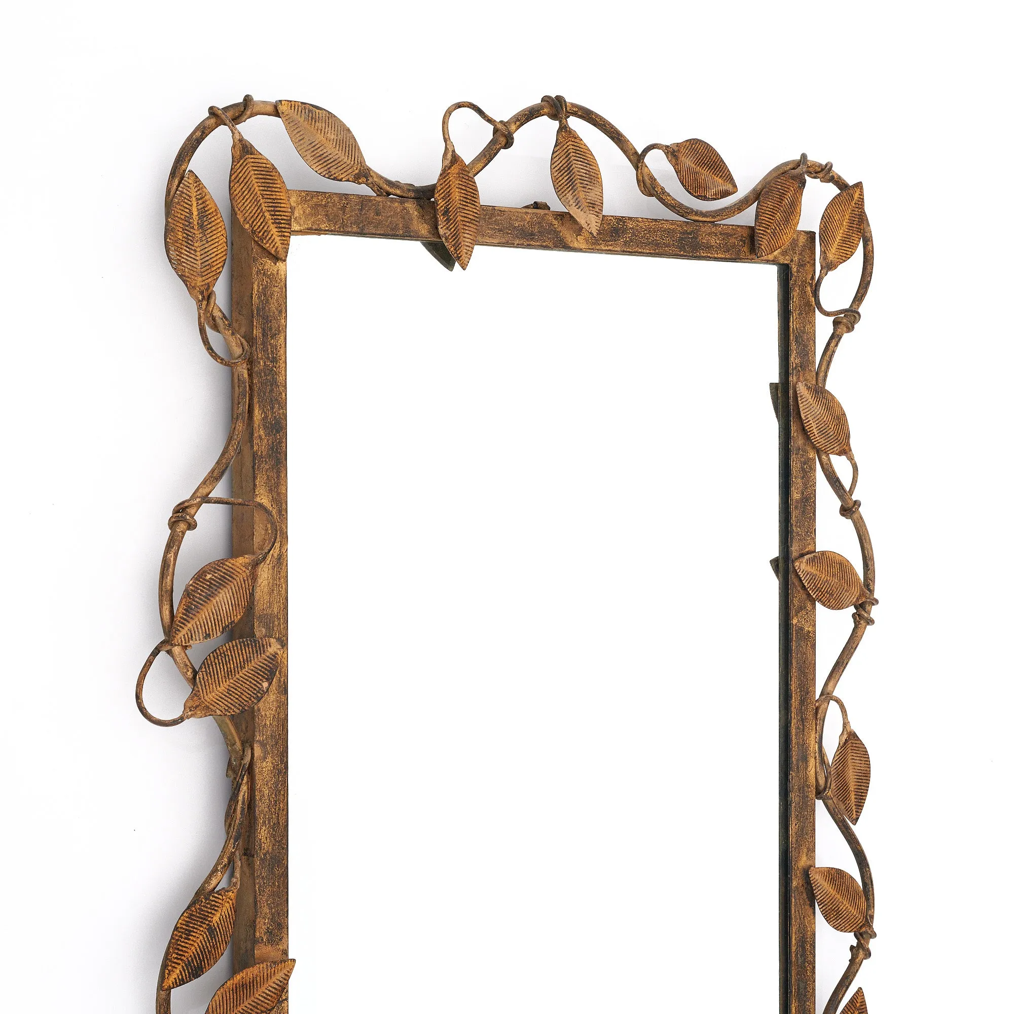 Art Deco Style Pair of Gilded Iron Mirrors - on hold