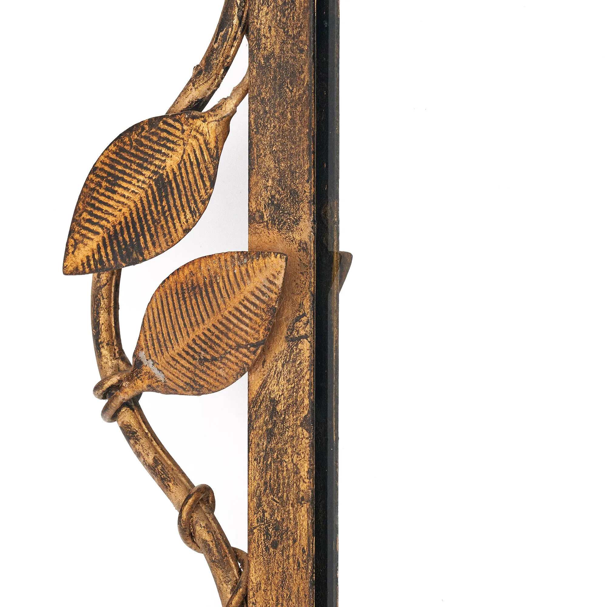 Art Deco Style Pair of Gilded Iron Mirrors - on hold
