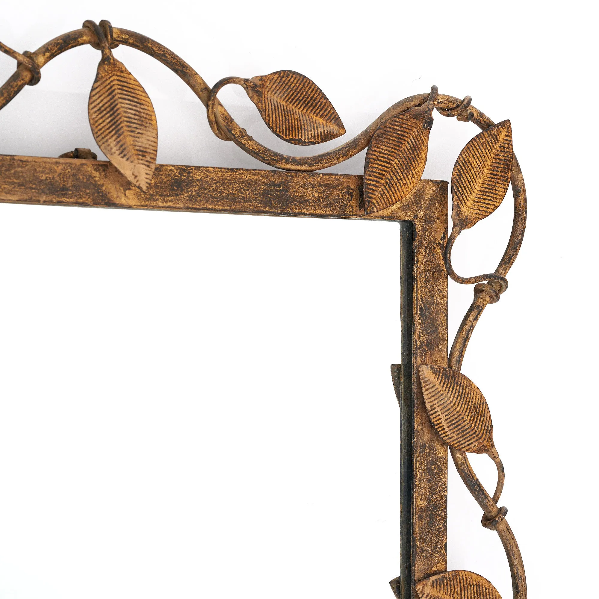 Art Deco Style Pair of Gilded Iron Mirrors - on hold