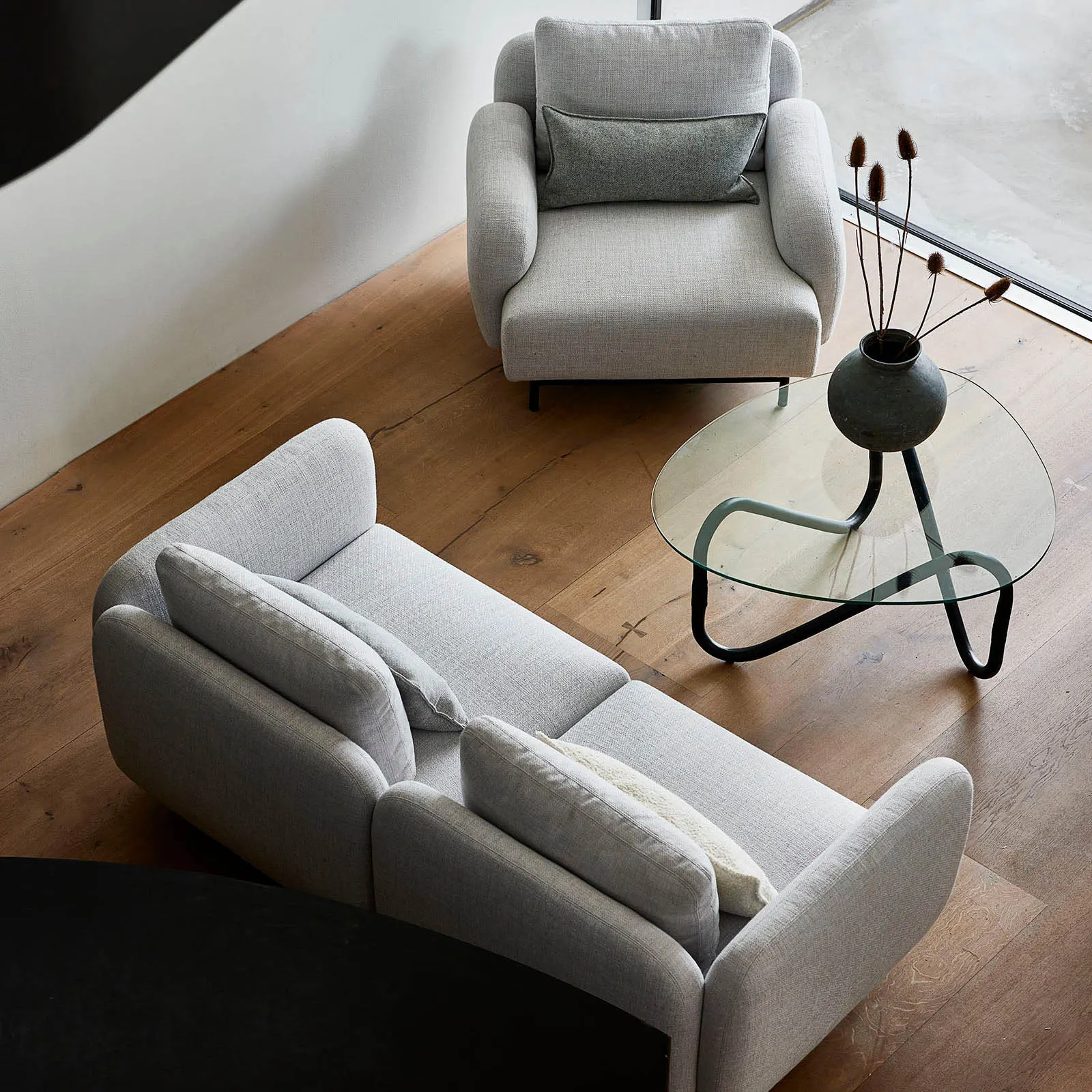Aura Lounge Chair with Low Armrest