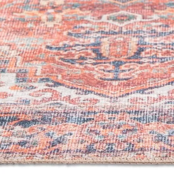 Aura Red Multi Washable Rug
