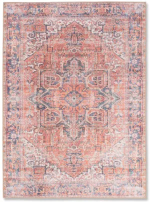 Aura Red Multi Washable Rug