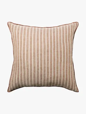 Ava Stripe Toffee Large Square Cushion