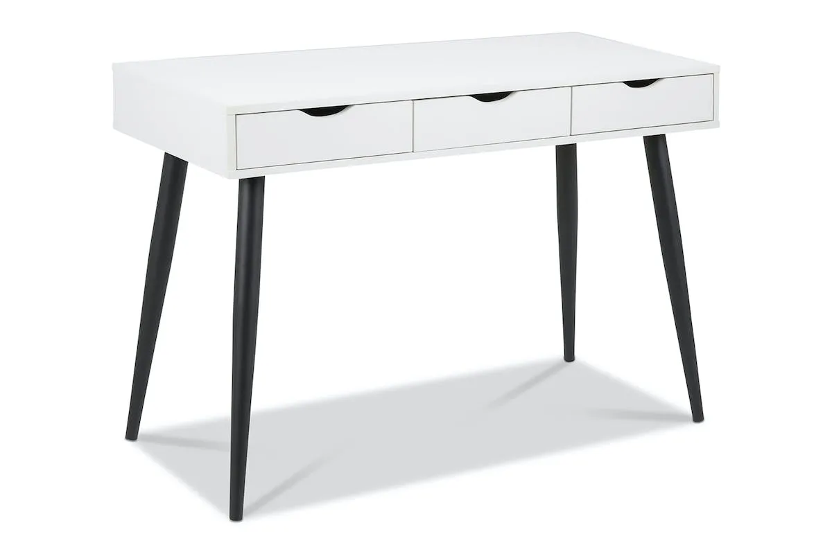 Bea Desk | White | Black Legs