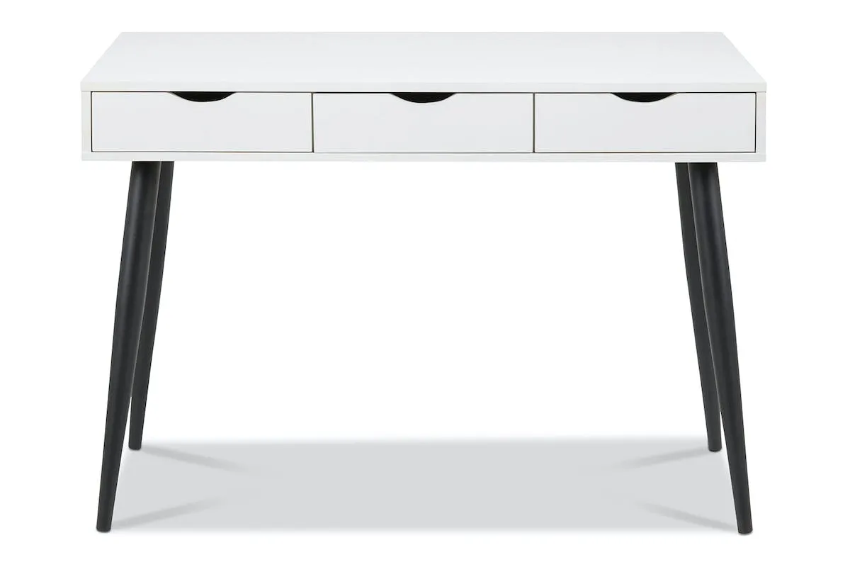 Bea Desk | White | Black Legs