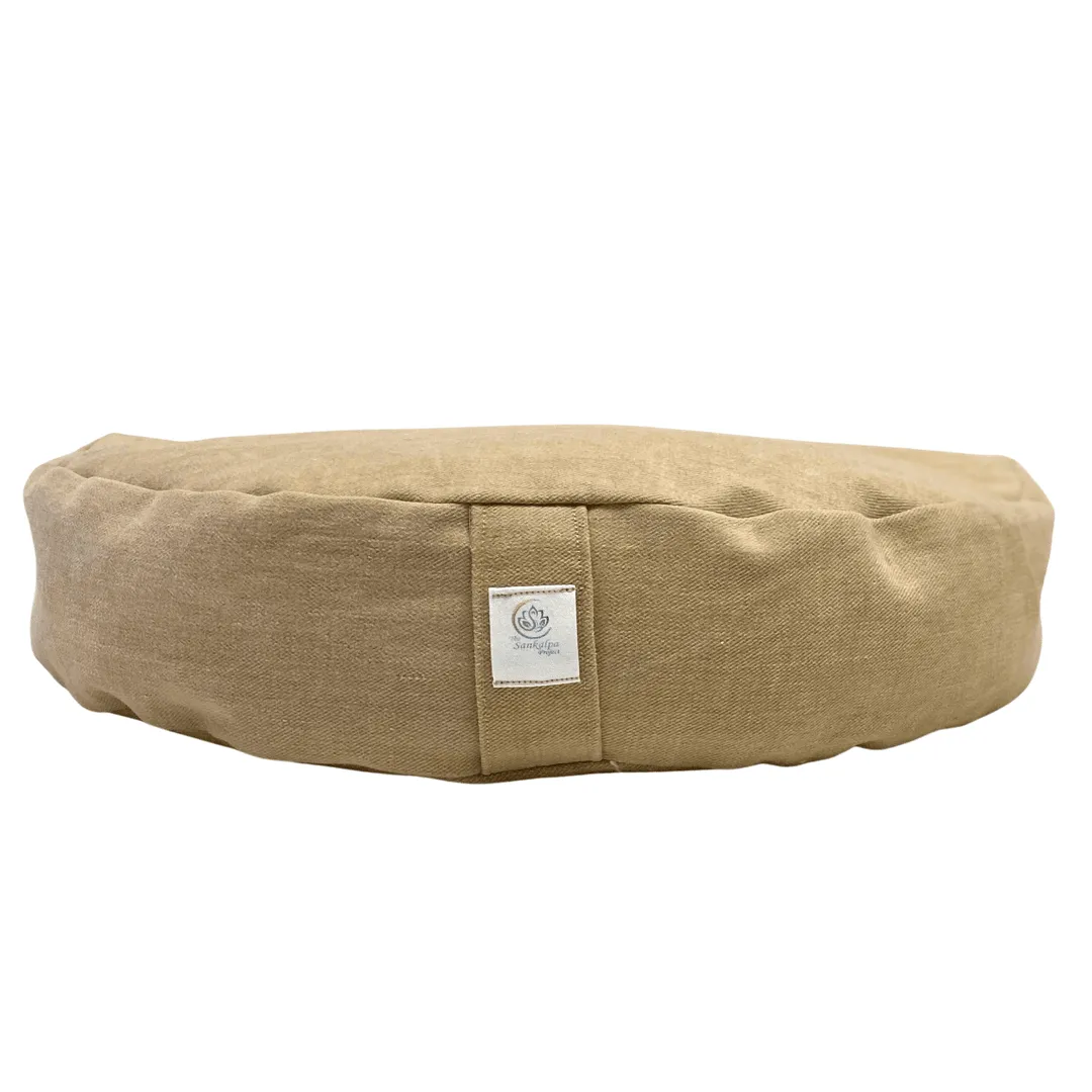 Beige Crescent Meditation Zafu