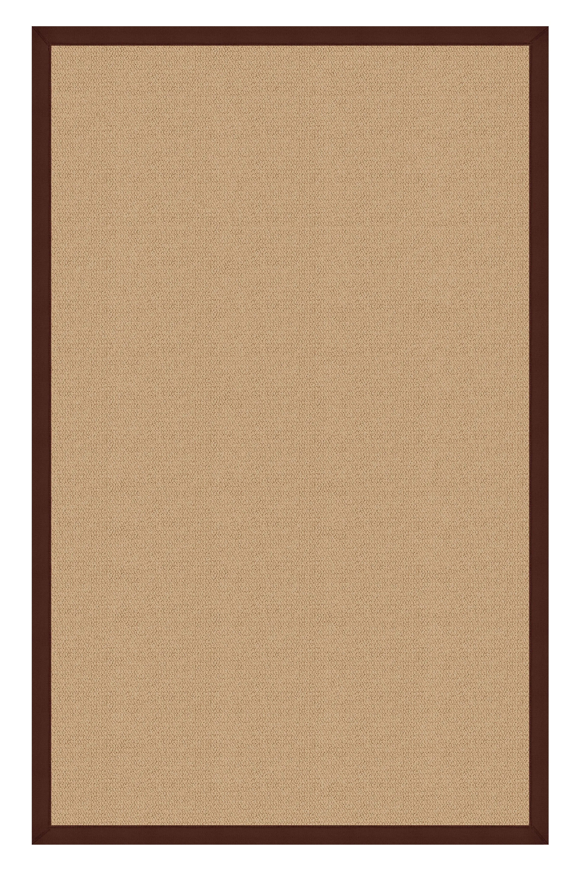 Benzara 12 x 2.5 Feet Hand Finish Wool Rug with Action Backing, Beige and Brown
