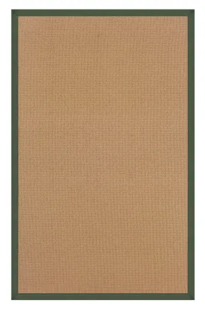 Benzara 12 x 2.5 Feet Hand Finish Wool Rug with Action Backing, Brown and Green