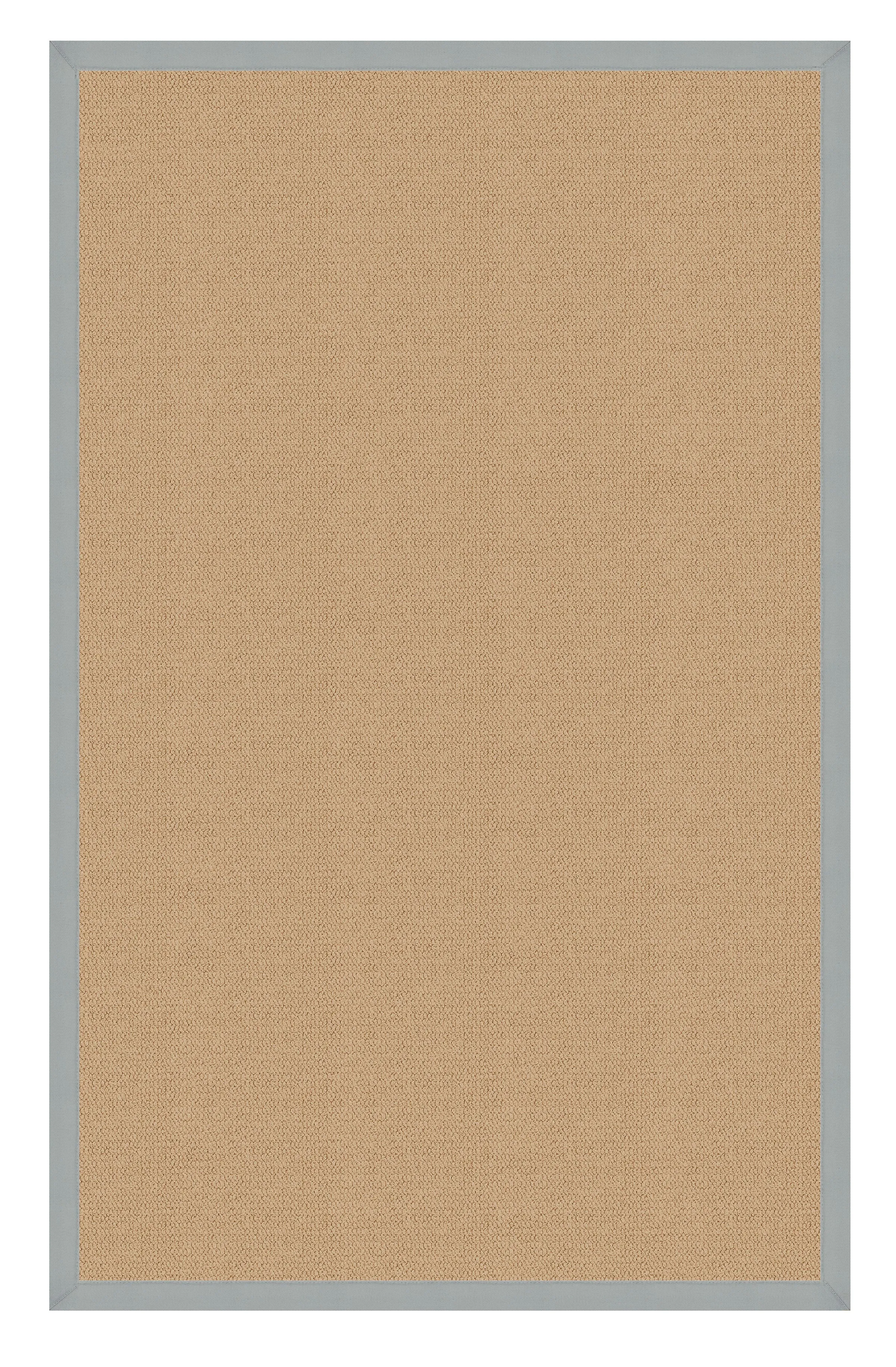 Benzara 2.83 x 1.83 Feet Hand Finish Wool Rug with Action Backing, Beige and Blue