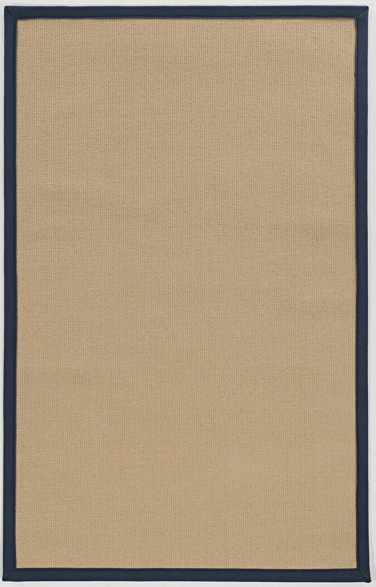 Benzara 2.83 x 1.83 Machine Tufted Wool Rug with Action Backing, Beige and Blue