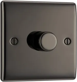 BG Nexus Metal 1 Gang Dimmer Switch in Black Nickel - NBN81-01