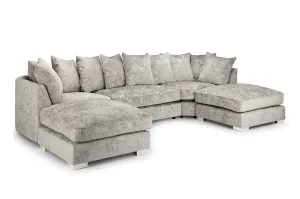 Bishop Scatterback Sofa - Truffle U Shape Corner - 332 x 200 x 200 CM