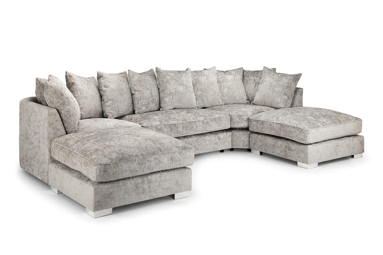 Bishop Scatterback Sofa - Truffle U Shape Corner - 332 x 200 x 200 CM