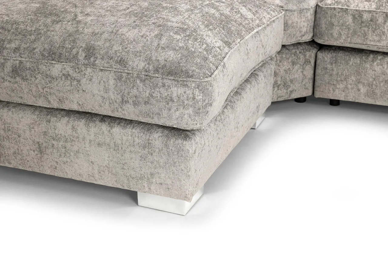 Bishop Scatterback Sofa - Truffle U Shape Corner - 332 x 200 x 200 CM