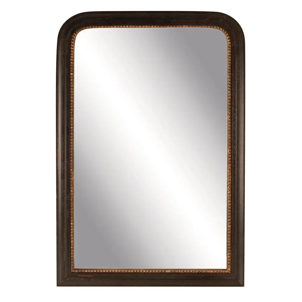 Black Beaded Mirror Medium 92 cm
