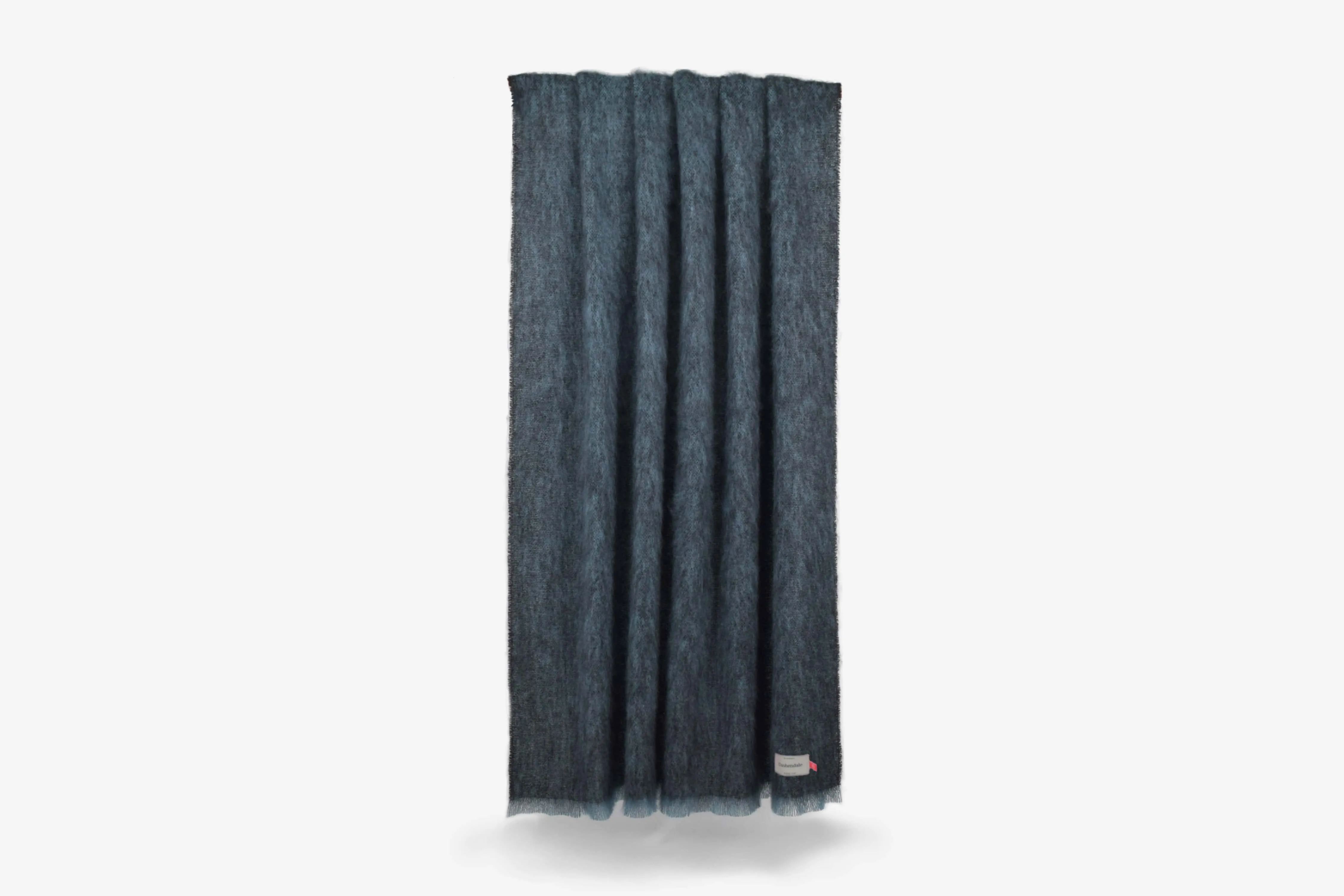 Black Clash Mohair Throw Blanket