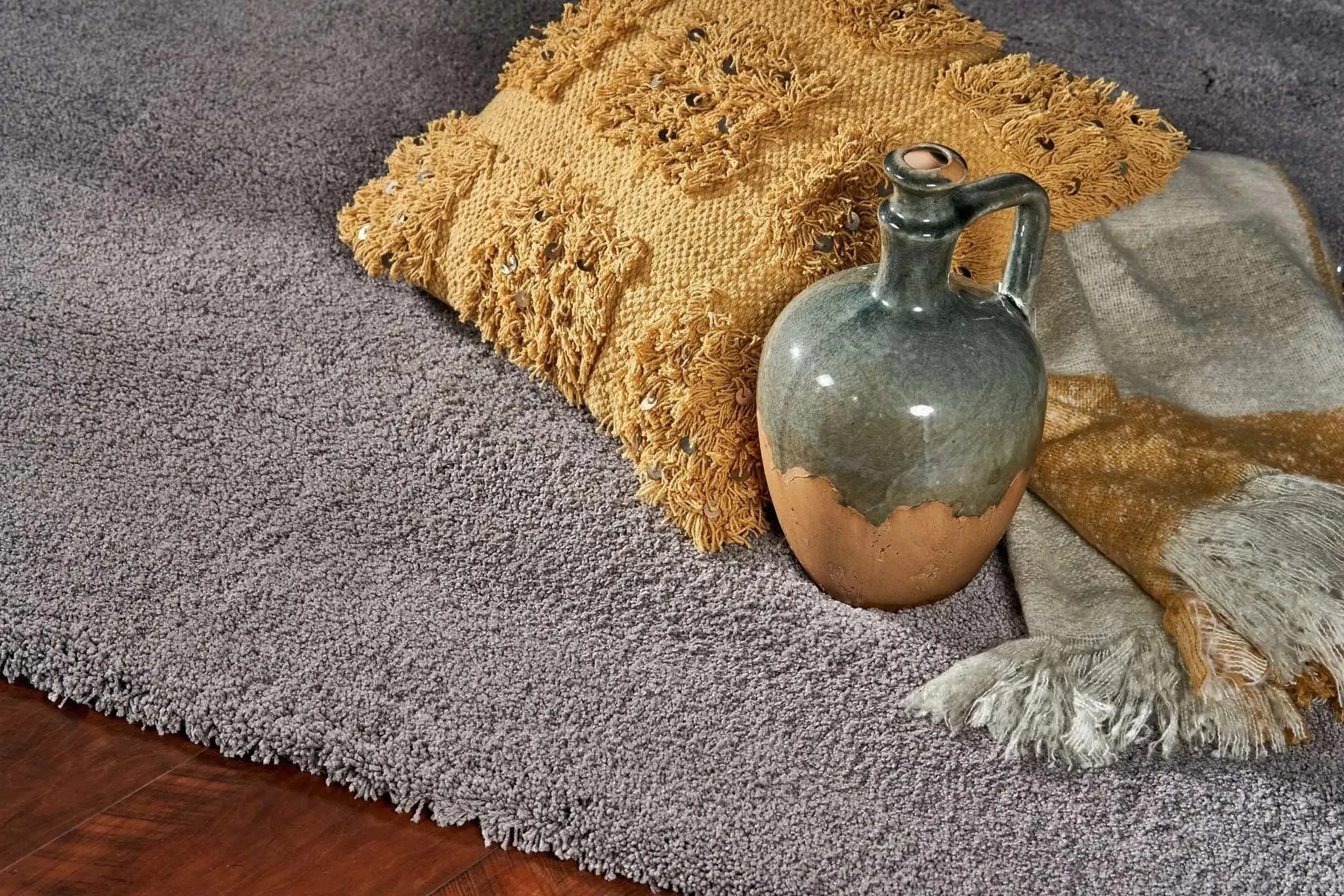 Bliss 1557 Shag Grey Rug