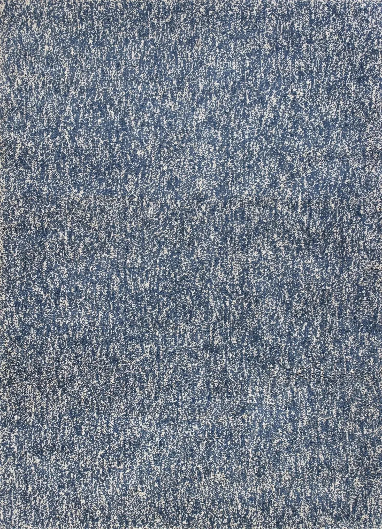 Bliss 1589 Shag Indigo/Ivory Heather Rug