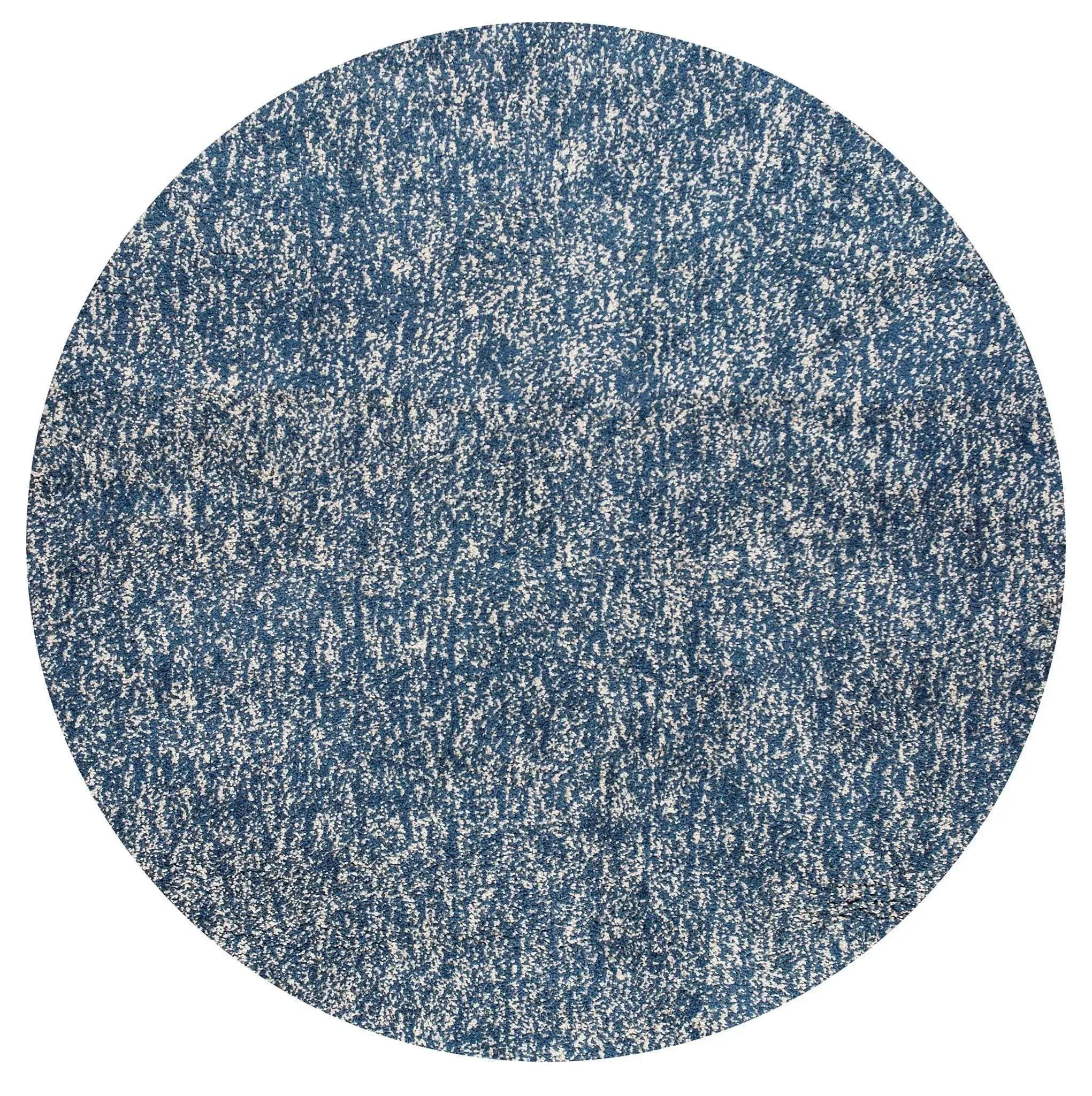 Bliss 1589 Shag Indigo/Ivory Heather Rug