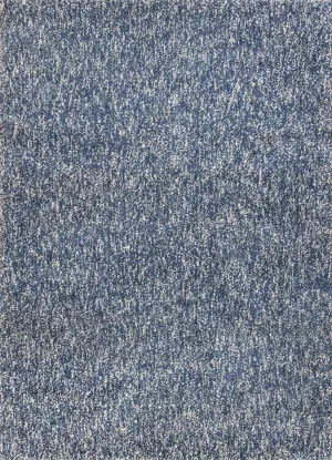 Bliss 1589 Shag Indigo/Ivory Heather Rug