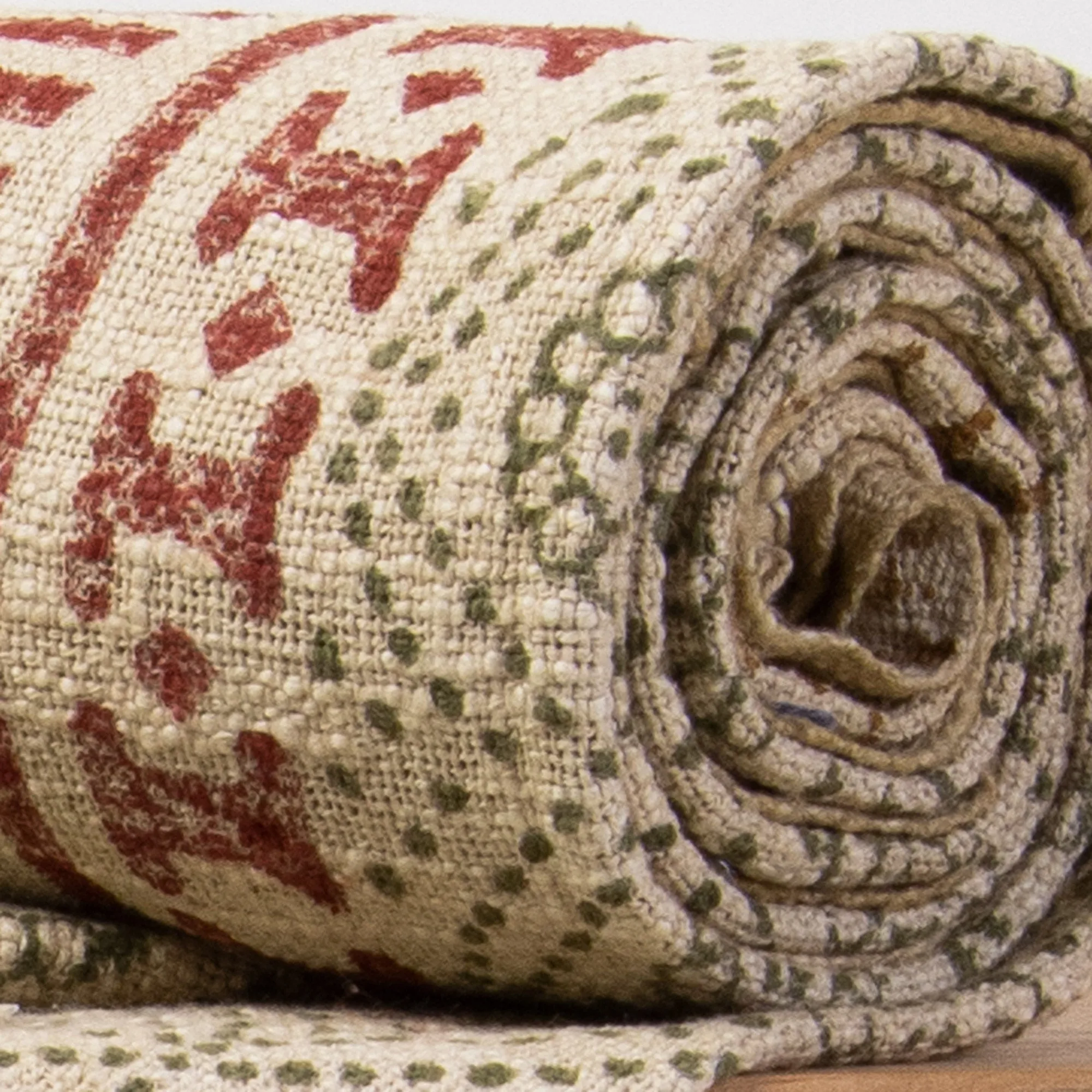 Block Printed Cotton Throw Blankets For Home Decor