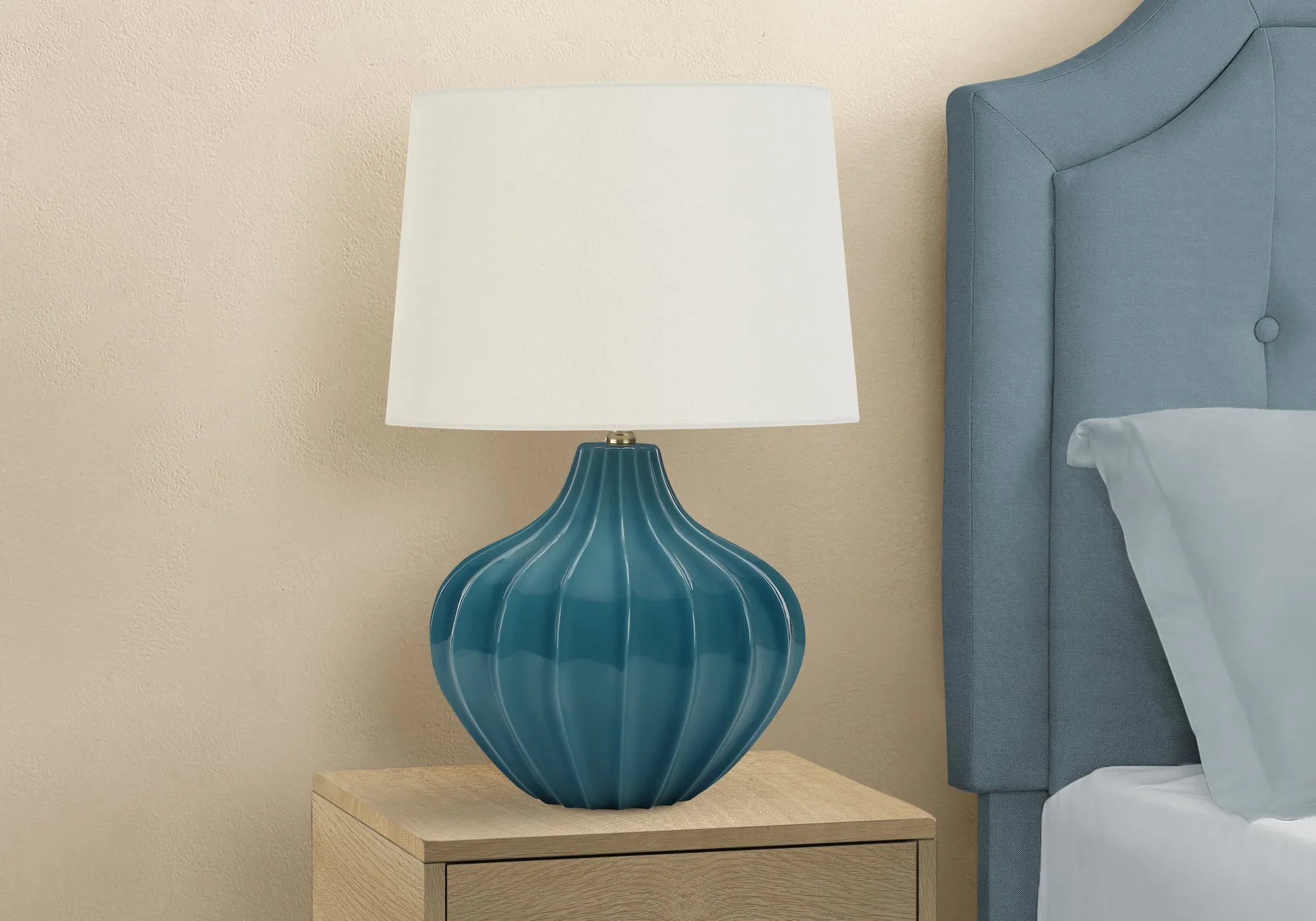 Blue Glow Table Lamp: Illuminate Your Space with Style and Elegance