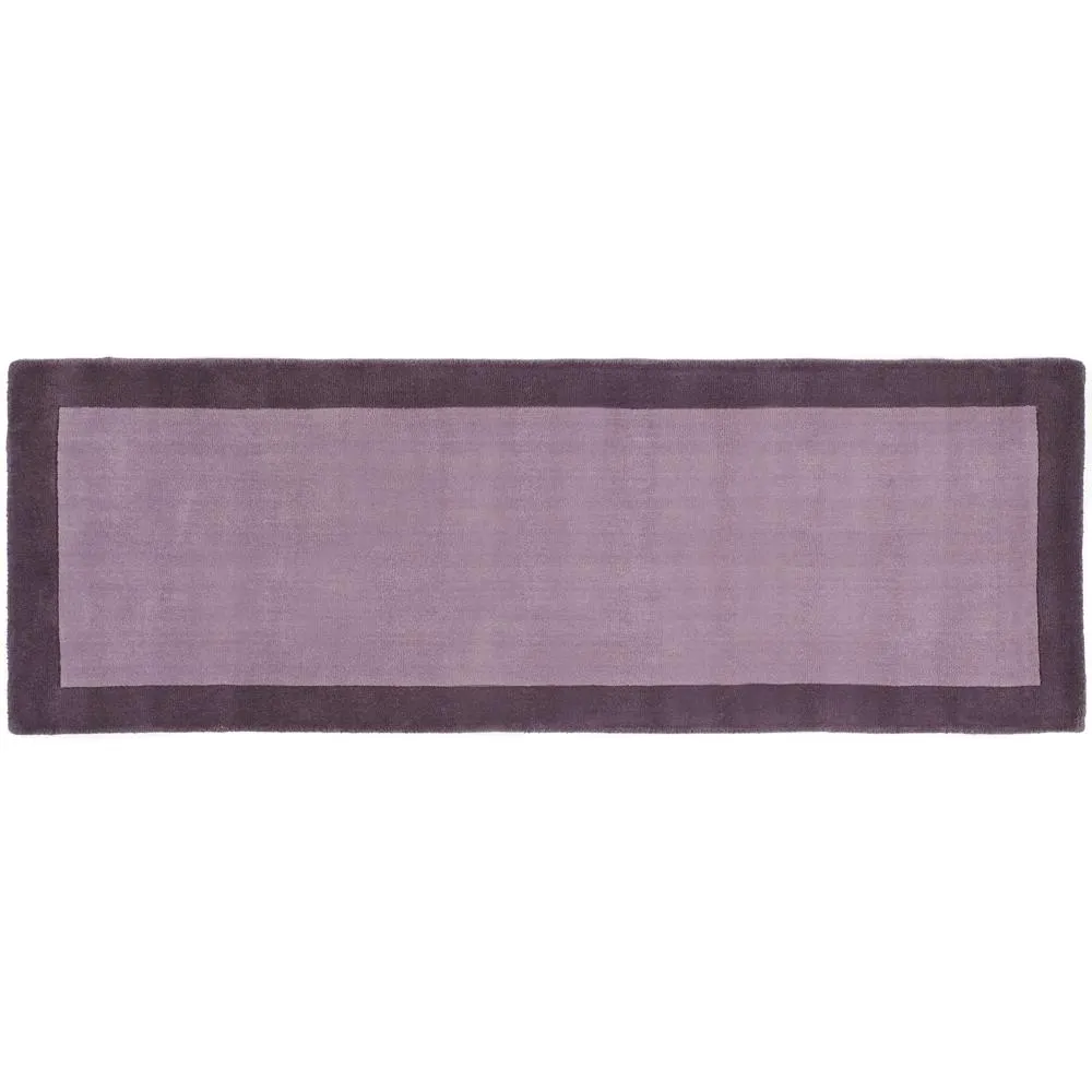 Borders Rug Mauve