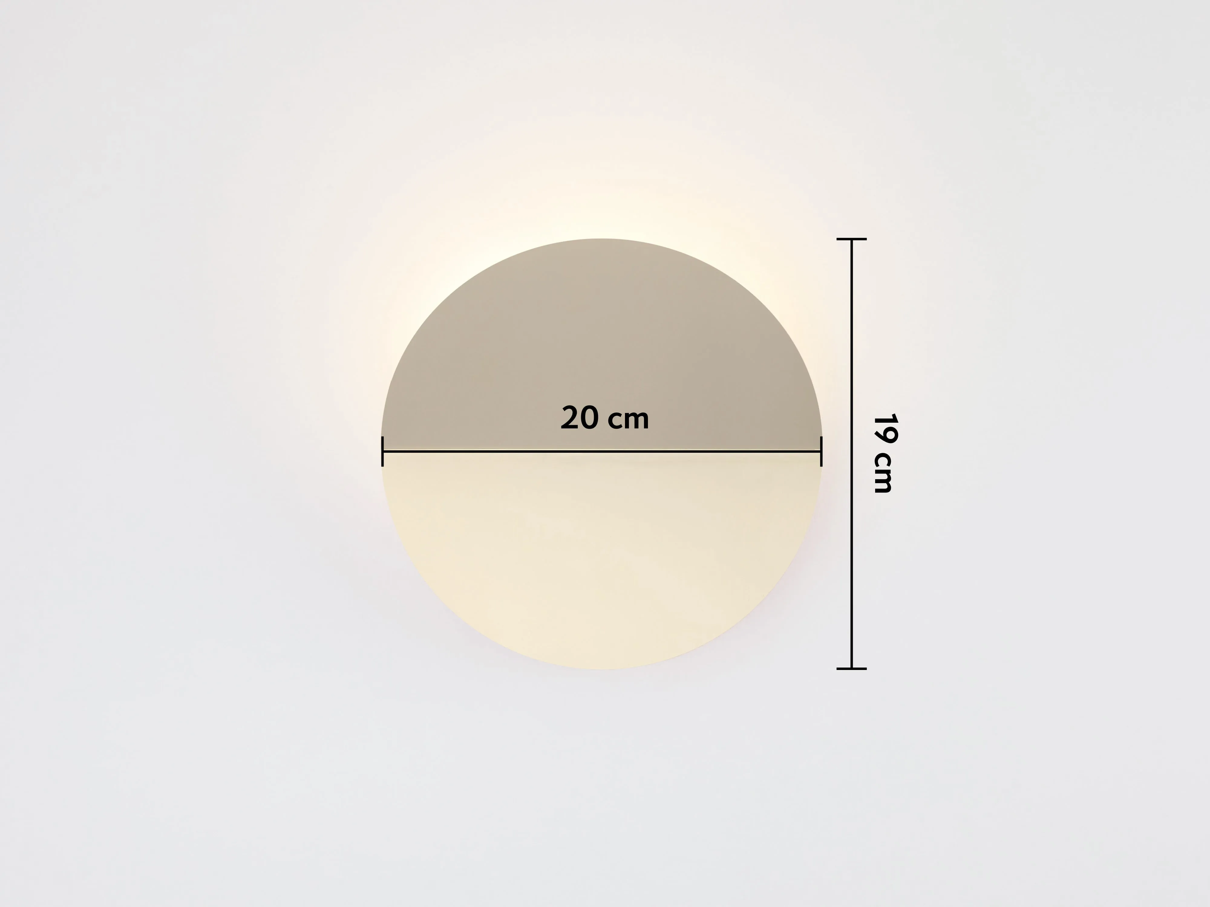 Brass diffuser wall light