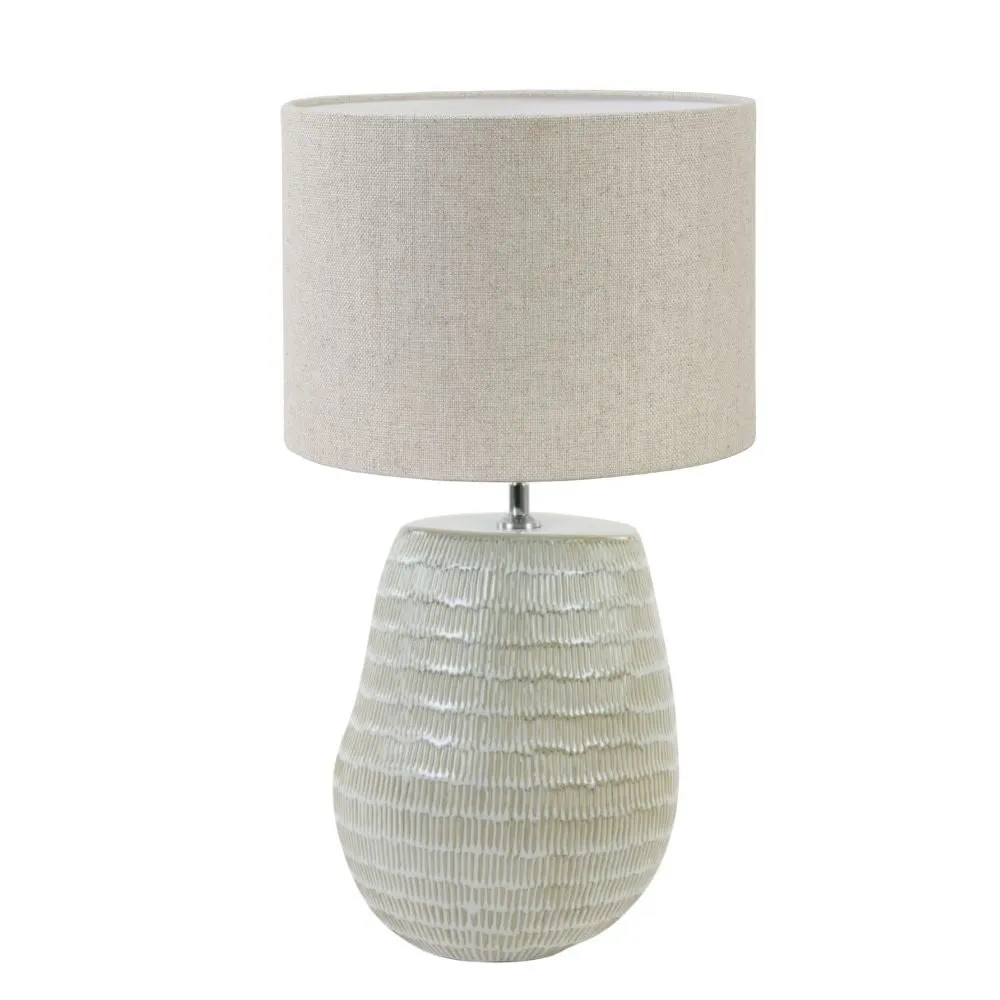 Britt Table Lamp with Natural Shade