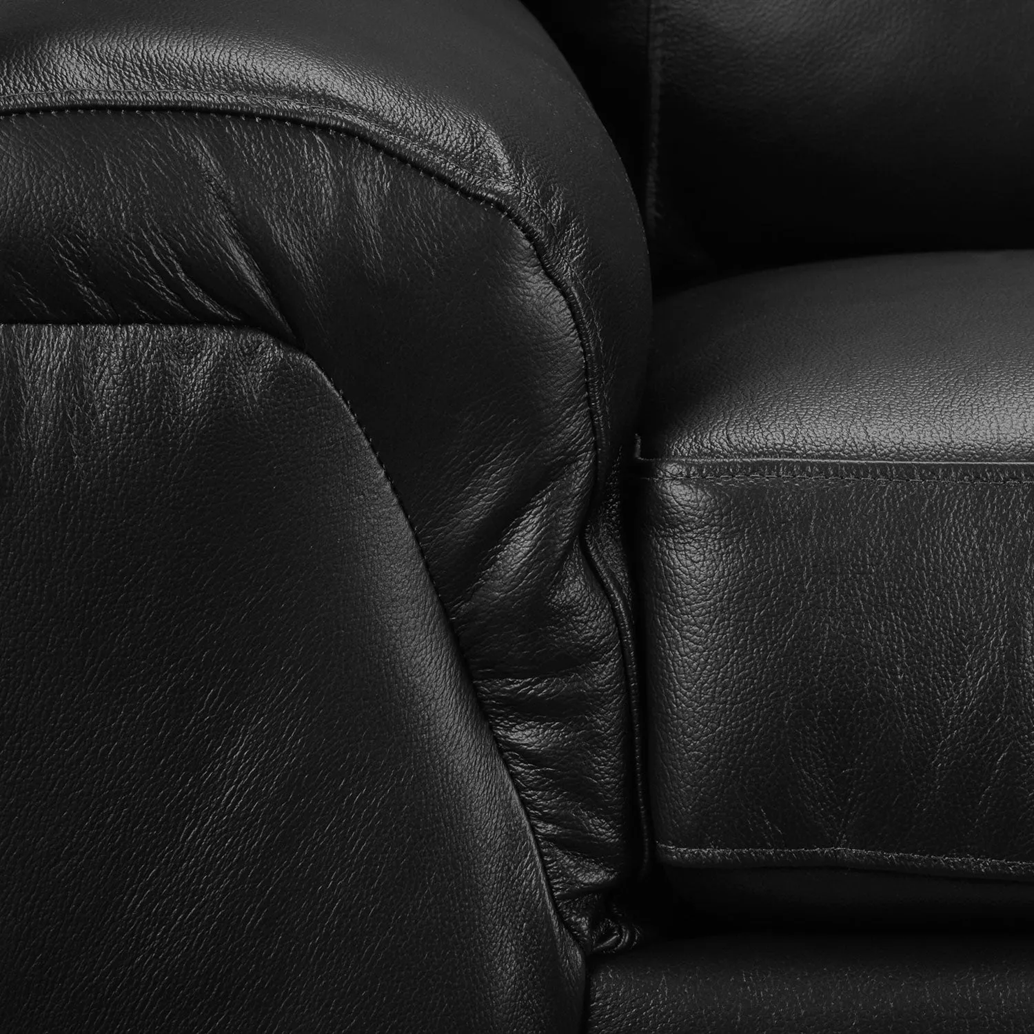 Campbell Sofa and Chair Set - Black