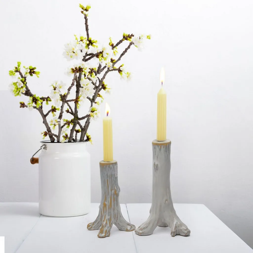 Candlesticks - Set of 2 - Shabby Chic - Boho Style - Modern Luxury - Home Decor - Home Accessories
