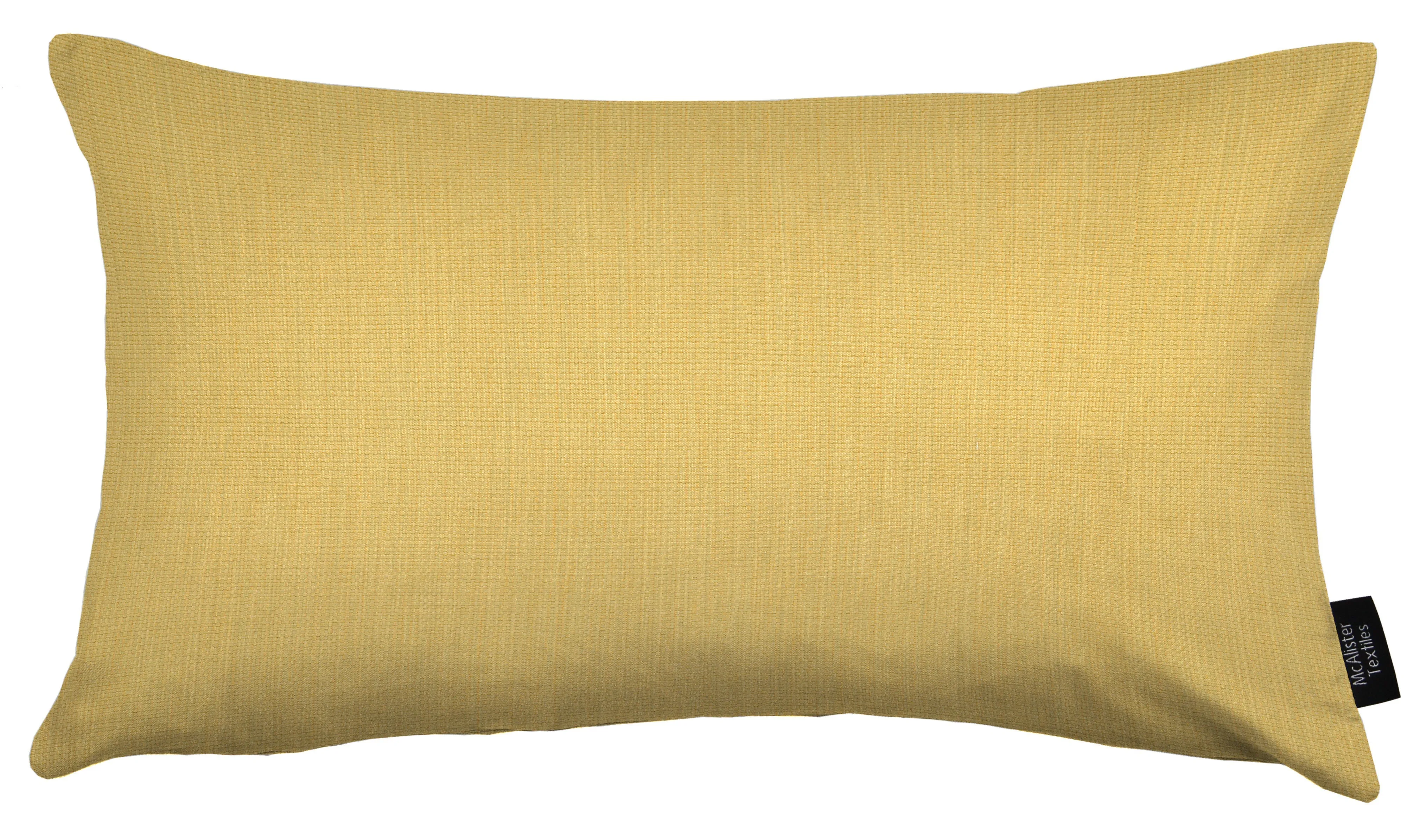 Capri Ochre Yellow Plain Cushion